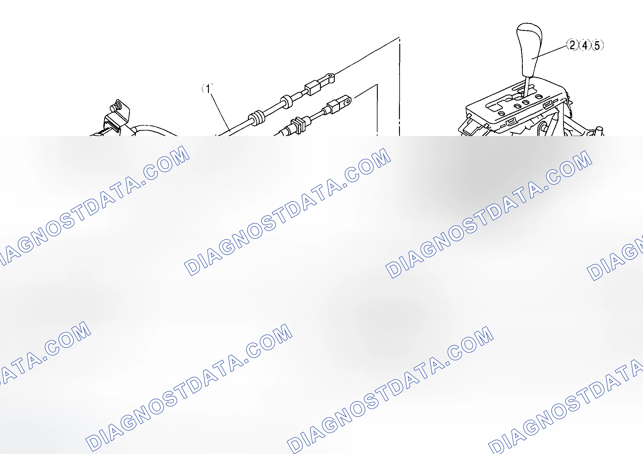 Scheme 256: AUTOMATIC TRANSAXLE SHIFT MECHANISM LOCATION INDEX