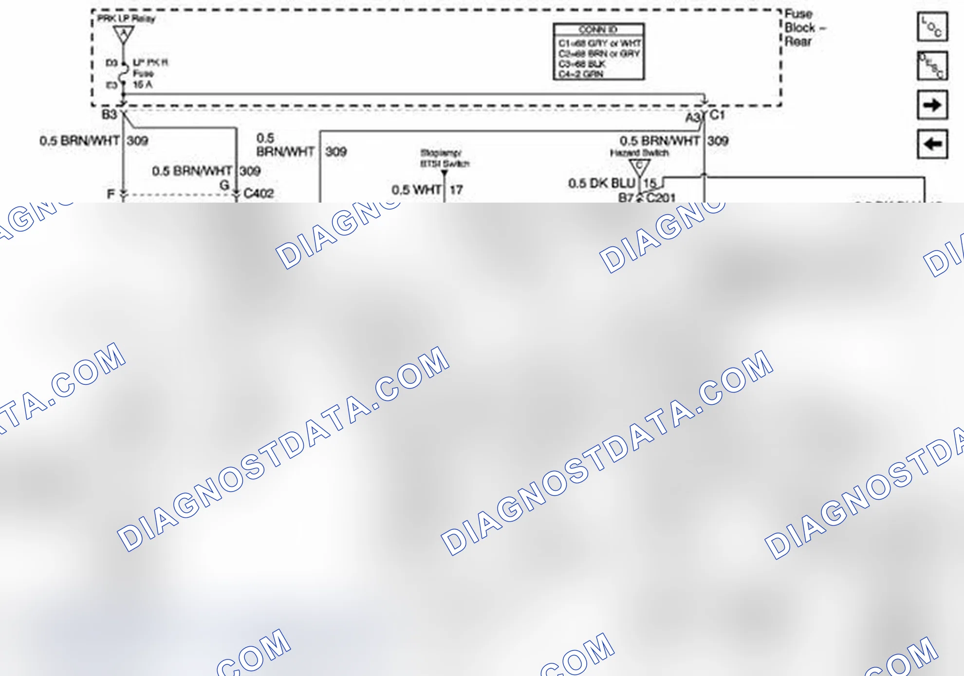 Scheme 391: Right Exterior Lights