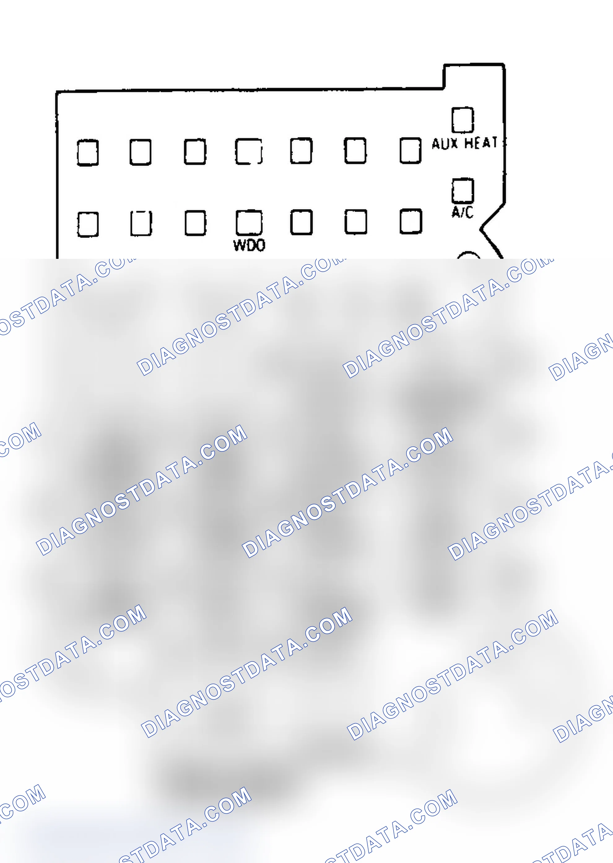 Scheme 26: FUSE PANEL IDENTIFICATION (1988-92 "G" SERIES VAN)