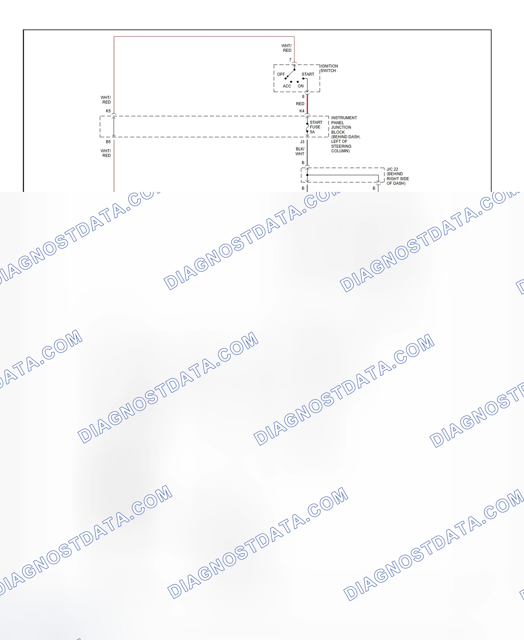 Fig. 21: Starting System Wiring Diagram (Camry - 2.2L CNG)