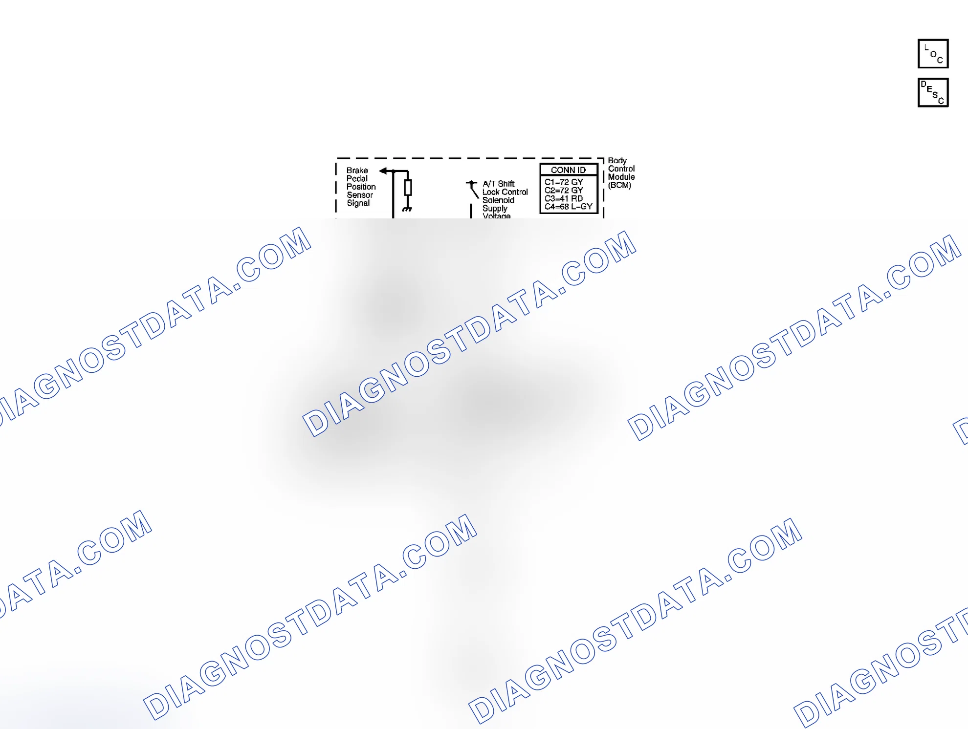 Scheme 82: Automatic Transmission Shift Lock Control Schematics
