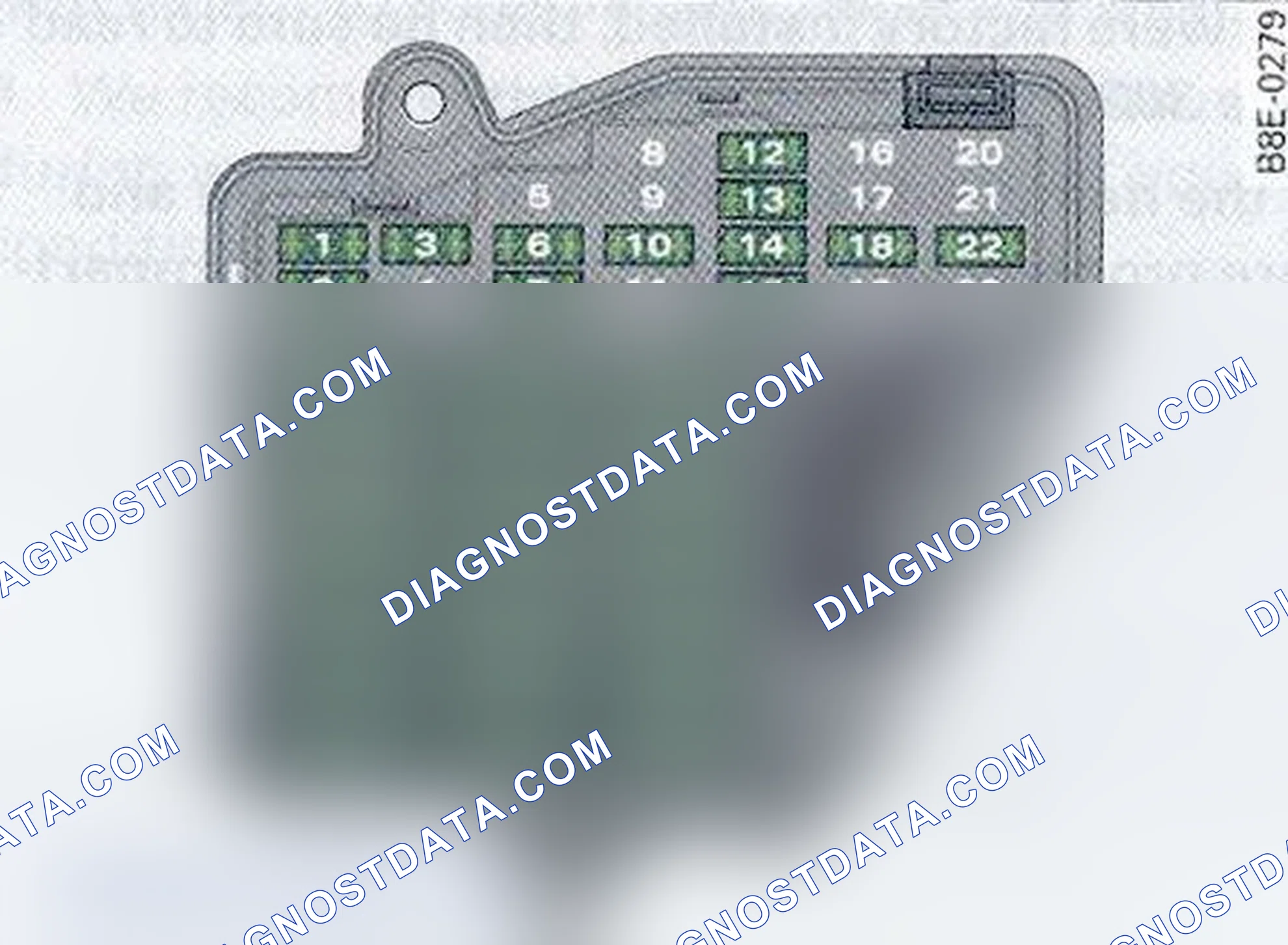 Scheme 8: Fuse Index Information (Passenger Compartment)