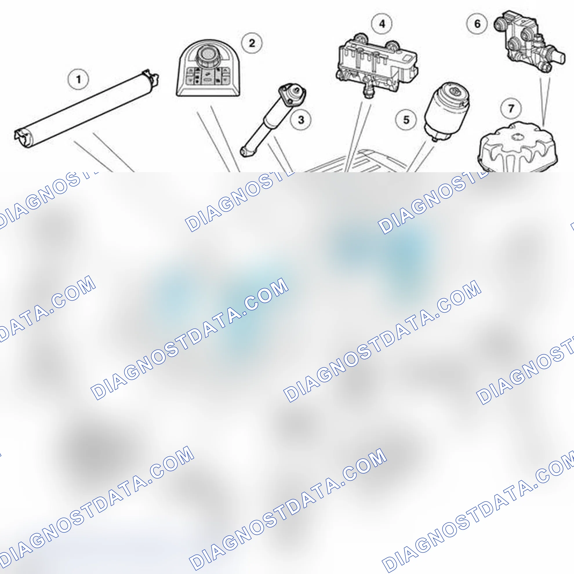 Scheme 4: AIR SUSPENSION COMPONENT LOCATION