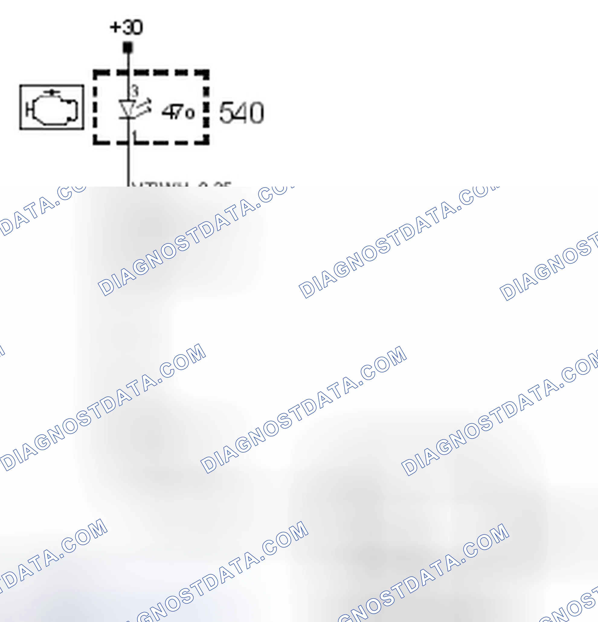 Scheme 501: Check Engine lamp, faulty function