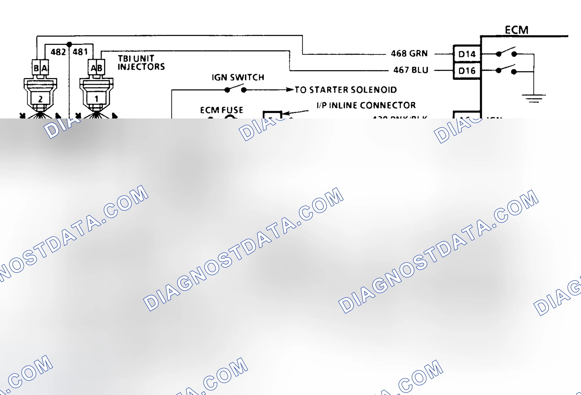 Scheme 13: HEI Ignition & Injector Circuits (3.1L)