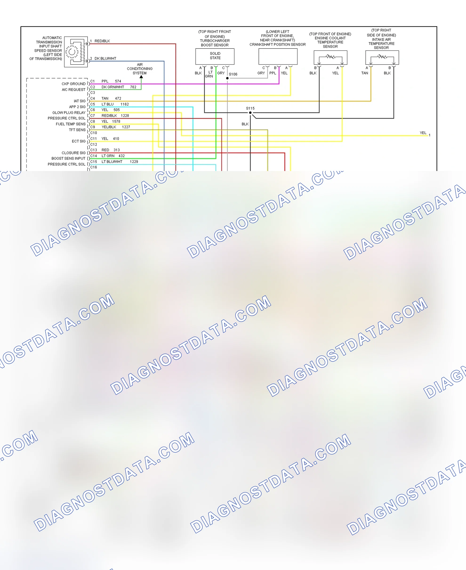 Scheme 137: PCM Wiring Diagram (Chevy Express & Savana - 6.5L - Federal - 1 Of 4)
