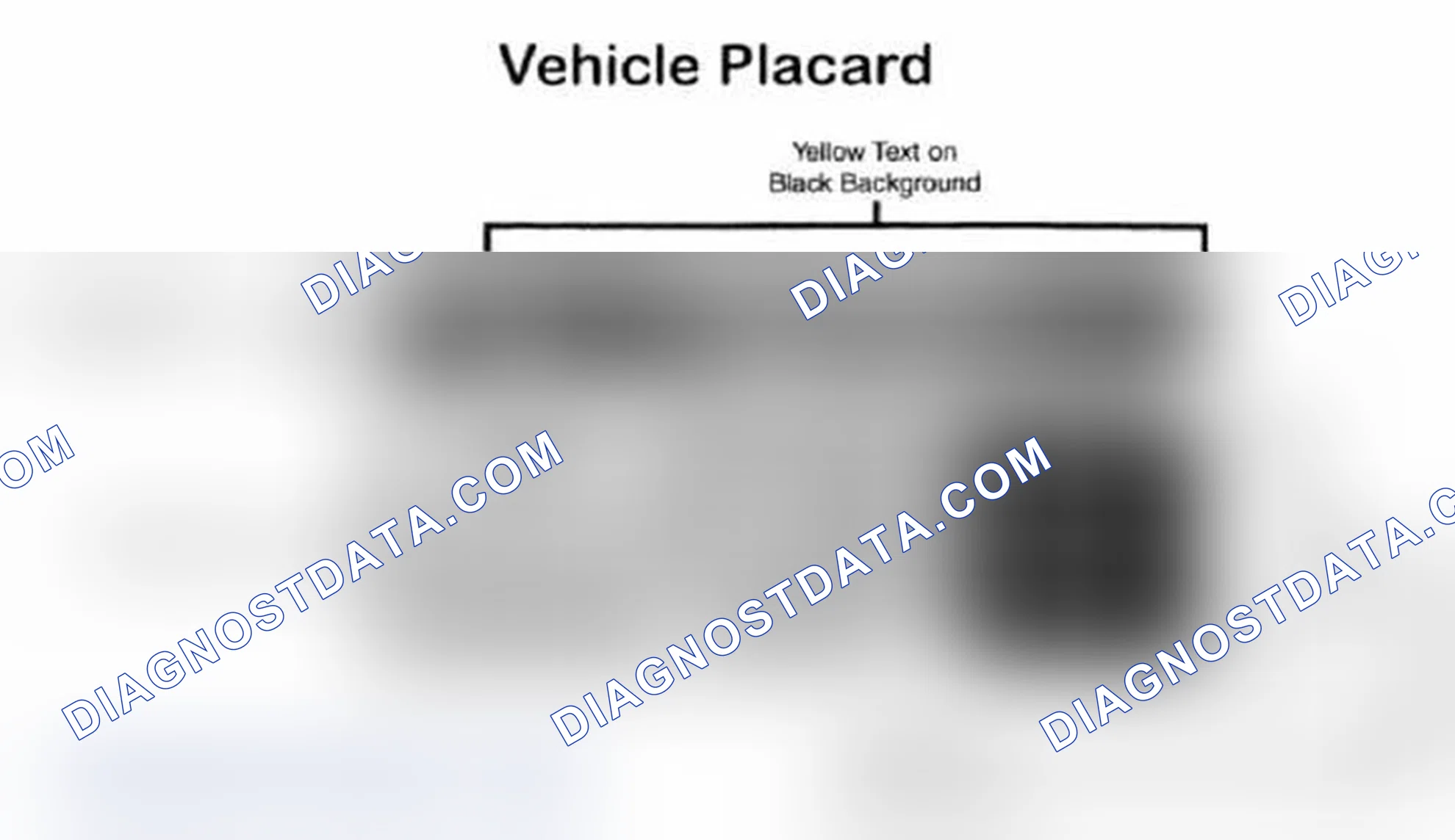 Scheme 28: Vehicle Tire Placard - Typical