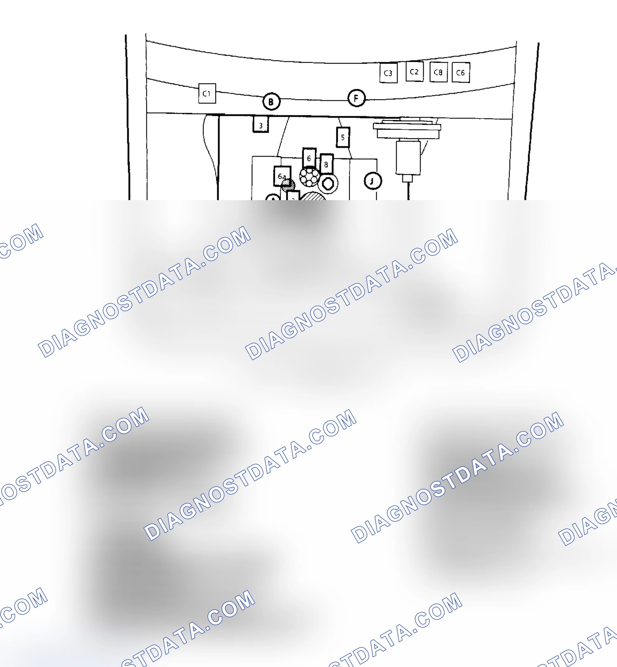 Scheme 146: Component Locations for "C/K" Series 4.3L