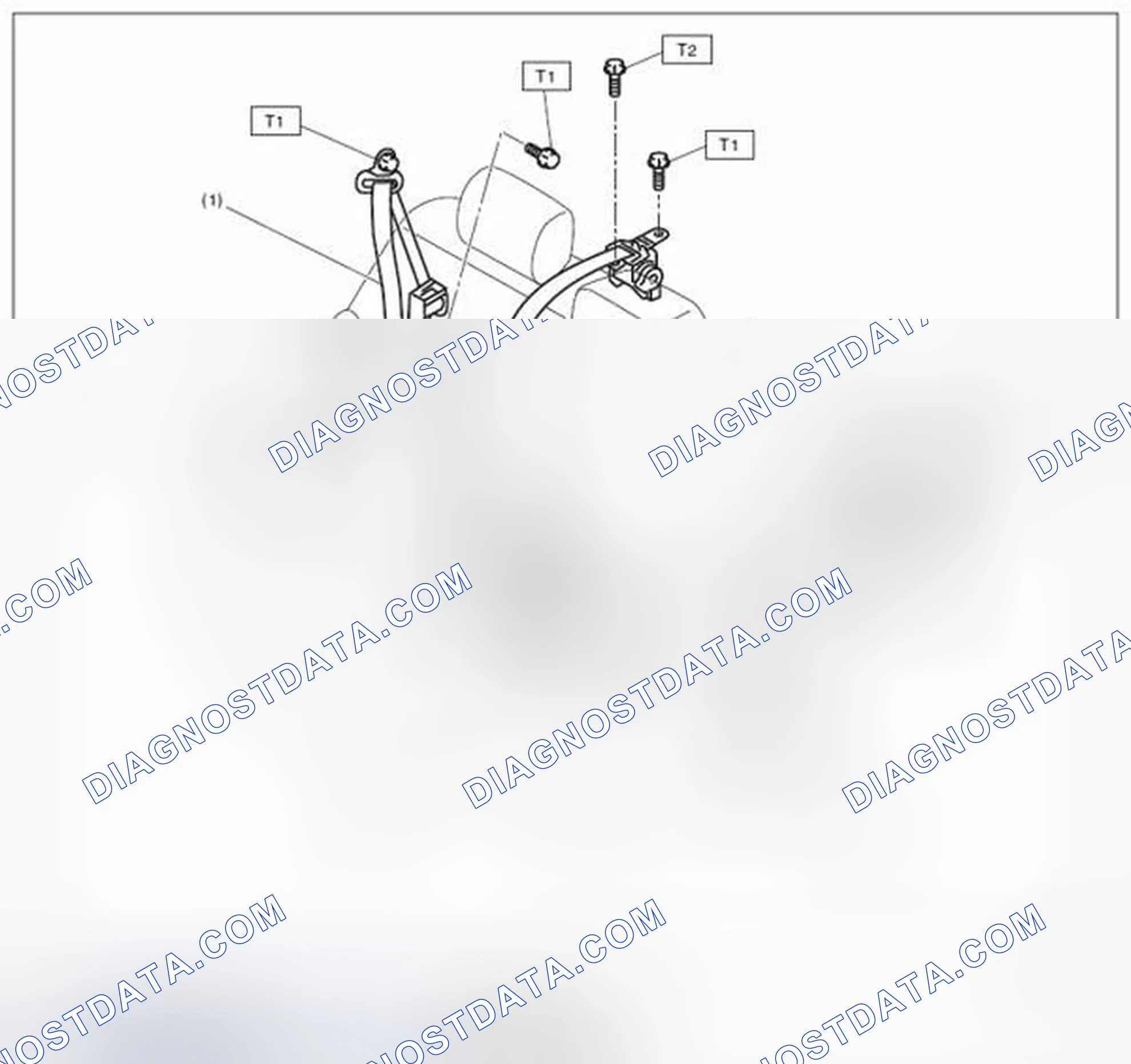 Scheme 8: REAR SEAT BELT (SEDAN MODEL)