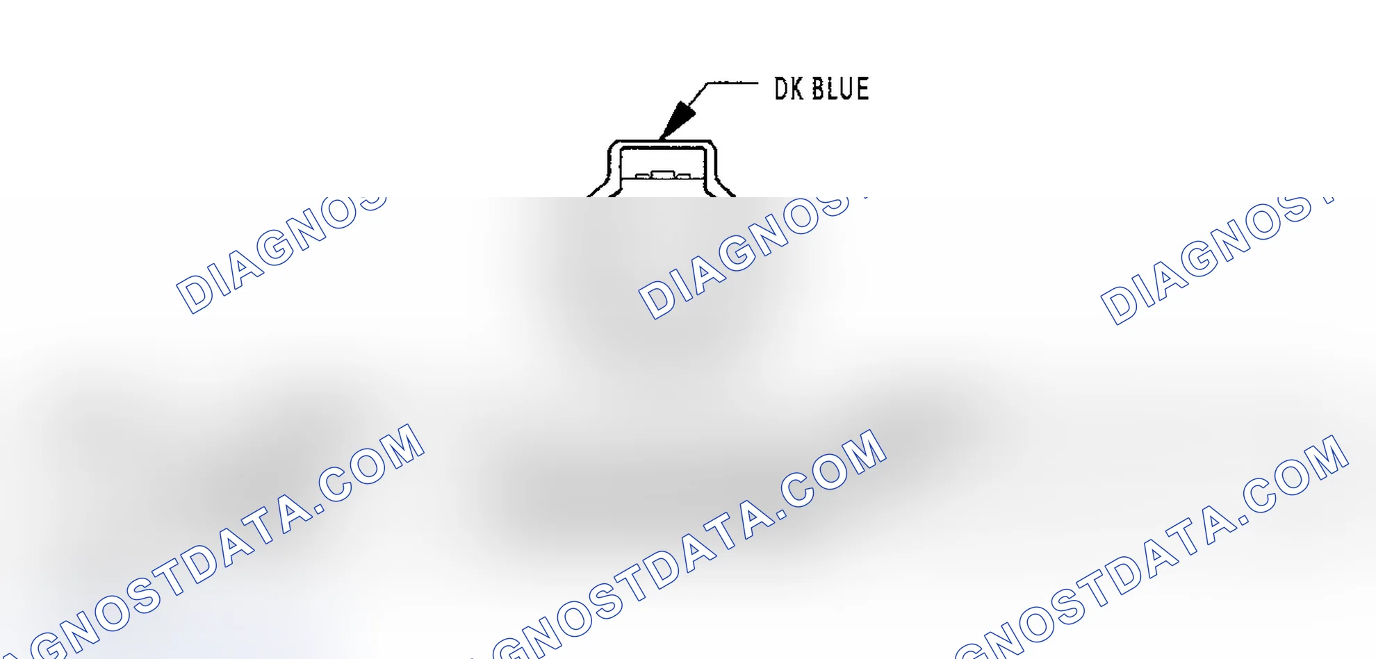 Scheme 364: OUTPUT SPEED SENSOR HARNESS CONNECTOR END VIEW