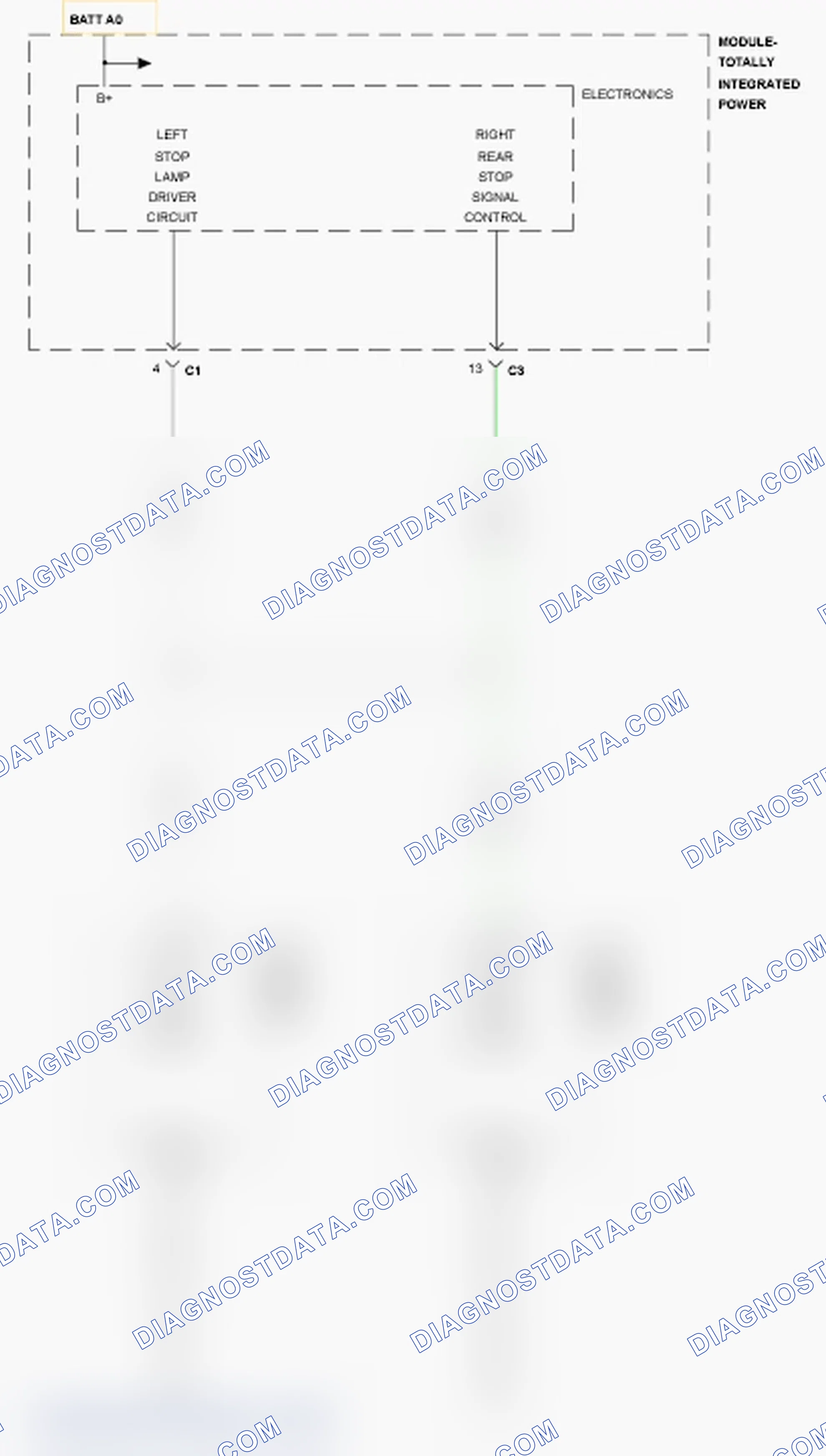 Scheme 186: B16D8-LEFT TAIL LAMP 1 CONTROL CIRCUIT LOW