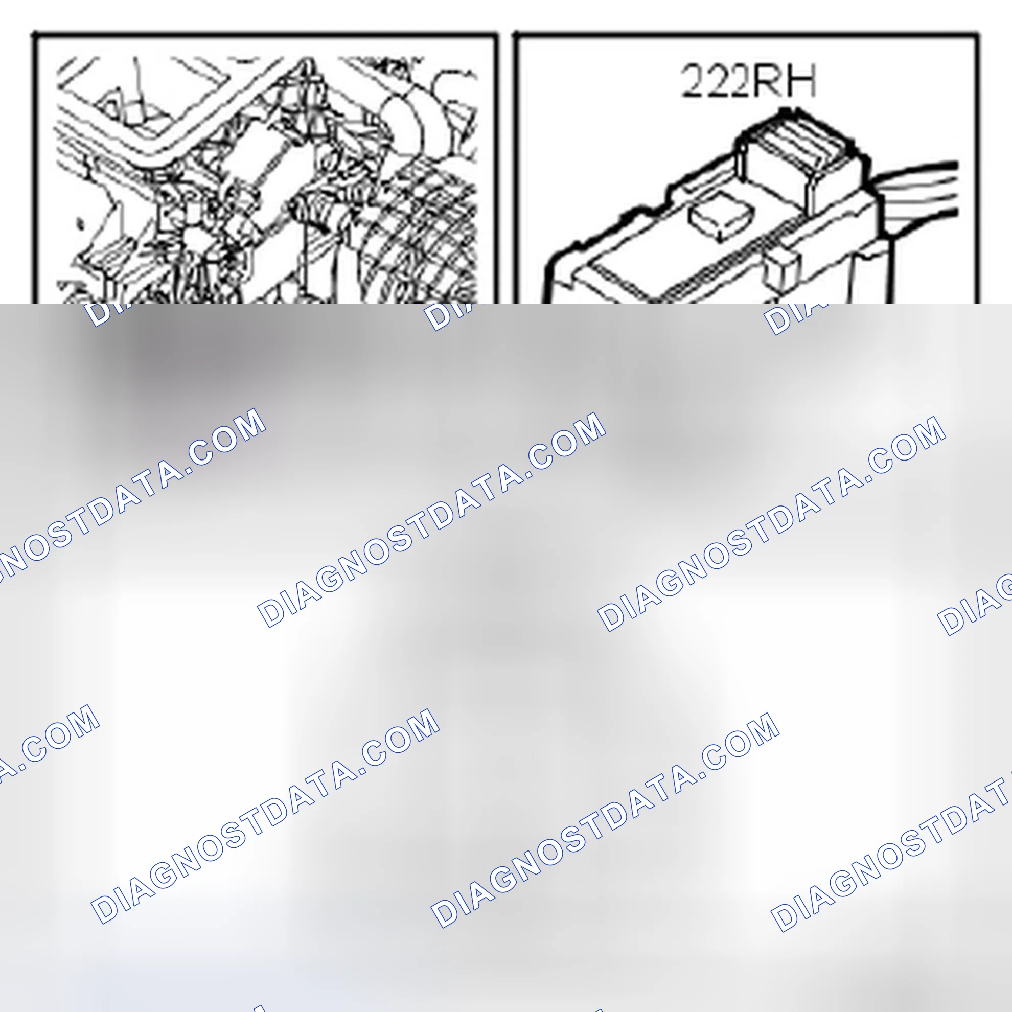 Scheme 607: Motor, air mixing damper, right (222RH)