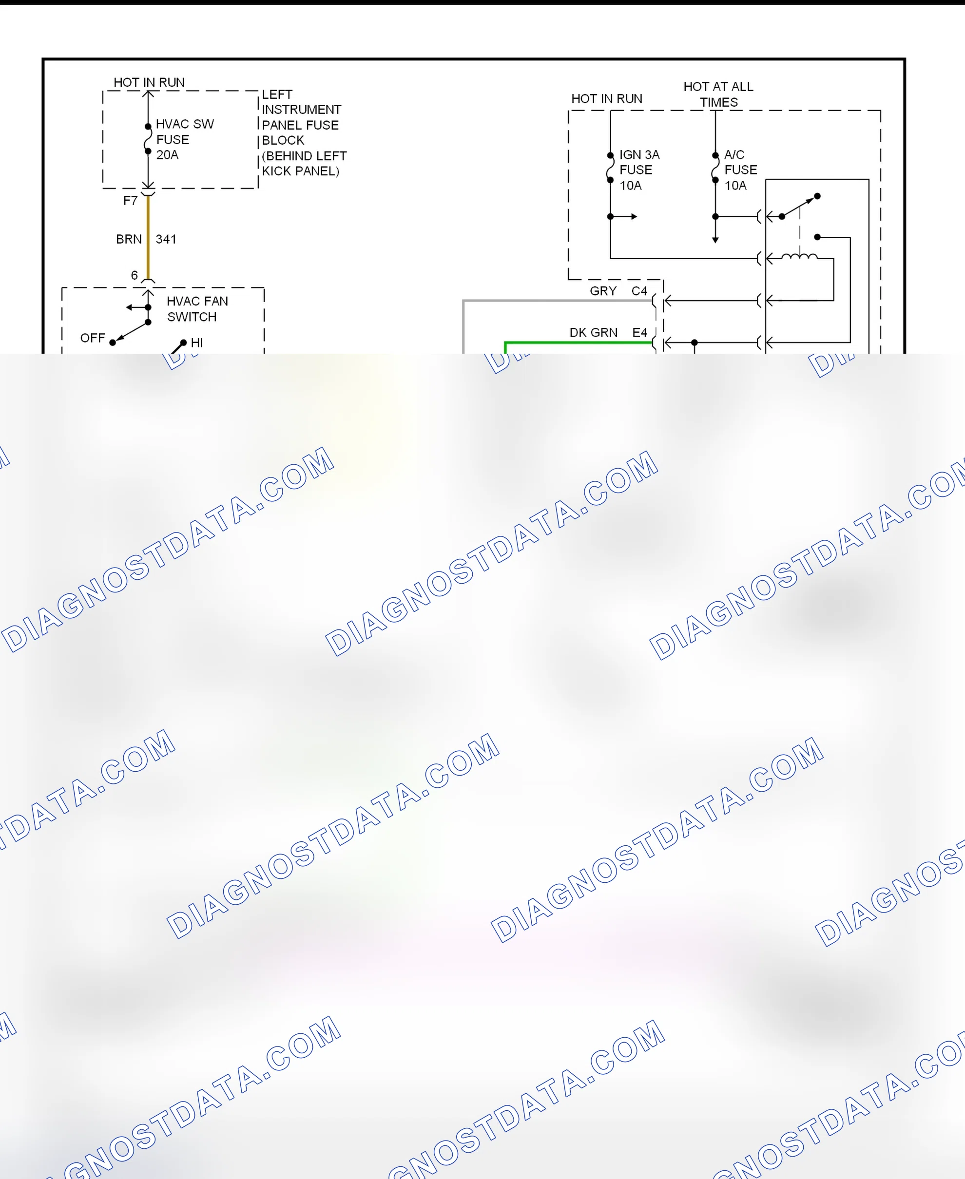Scheme 27: A/C Compressor Clutch Controls Wiring Diagram (Saturn - LS, LS1 & LW1)