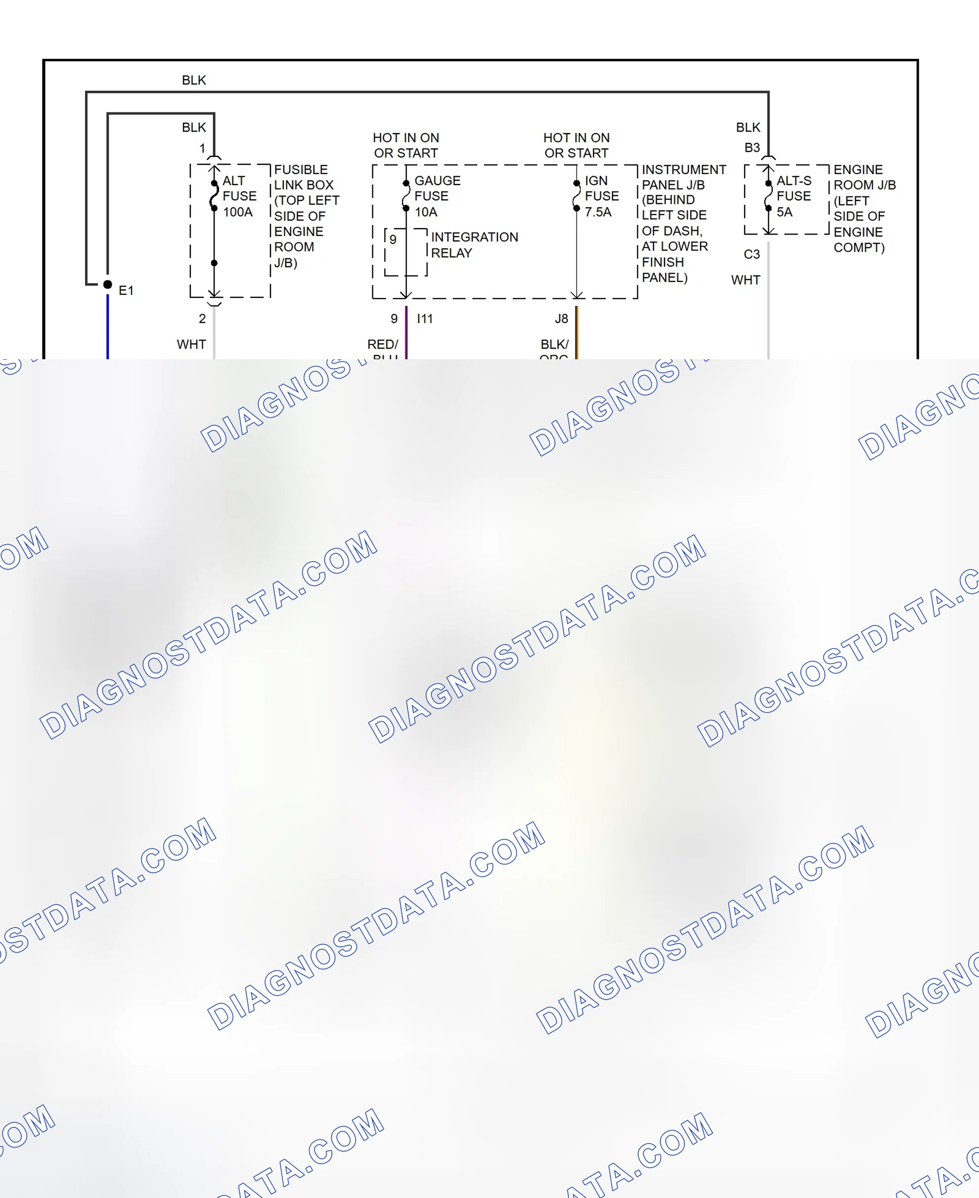 Scheme 5: Charging System Wiring Diagram (Corolla)