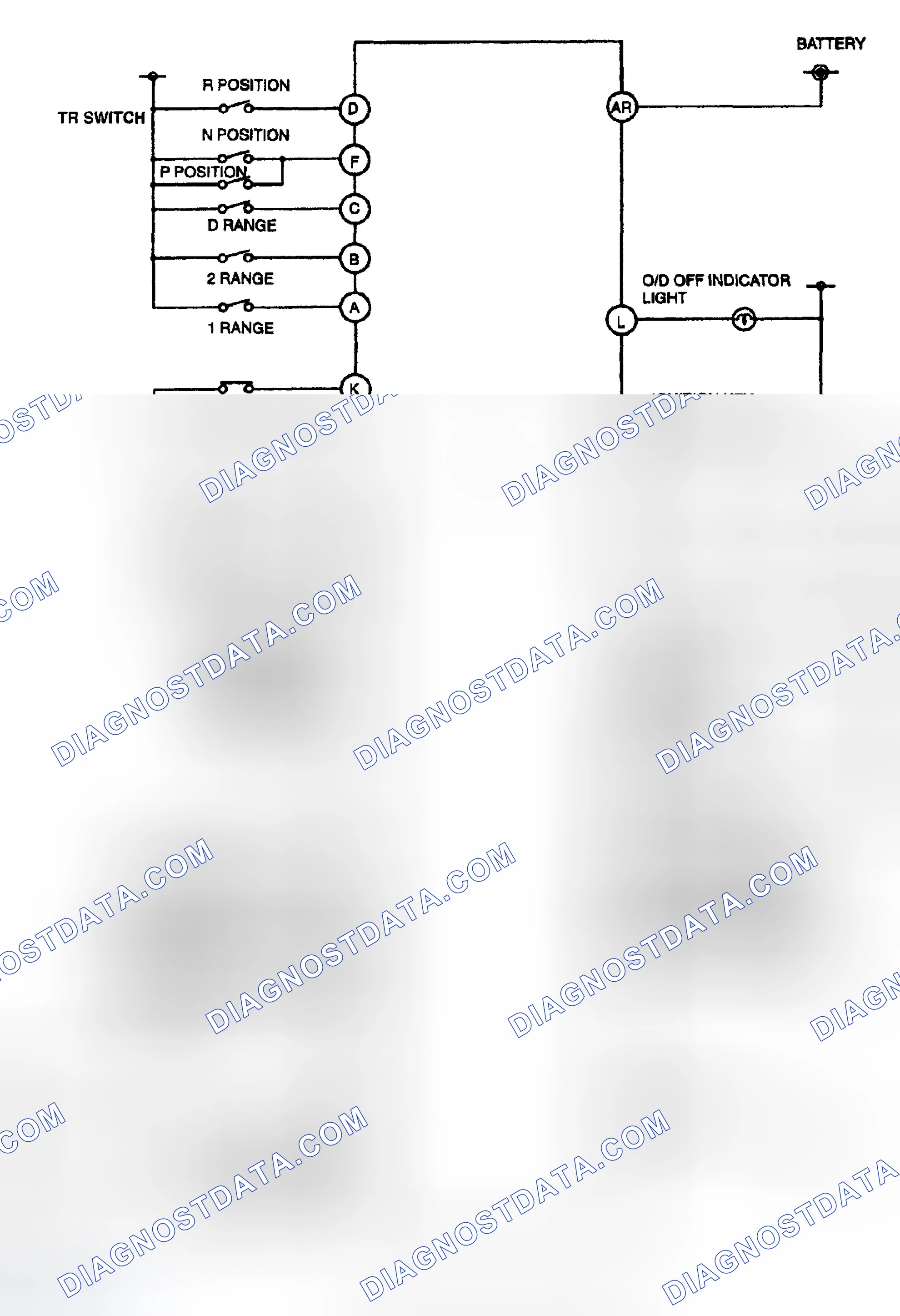 Scheme 164: AUTOMATIC TRANSMISSION CONTROL SYSTEM WIRING DIAGRAM