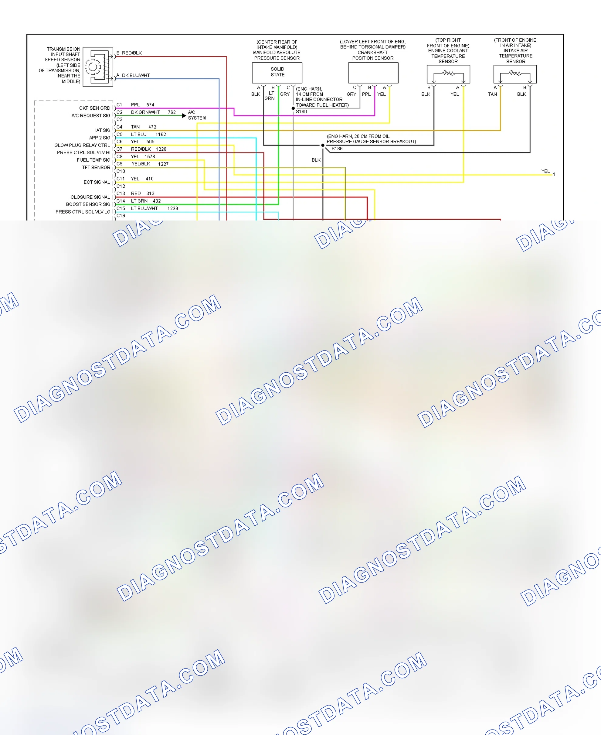 Scheme 95: PCM Wiring Diagram (Forward Control - Commercial Chassis - 6.5L VIN F - 1 Of 4)