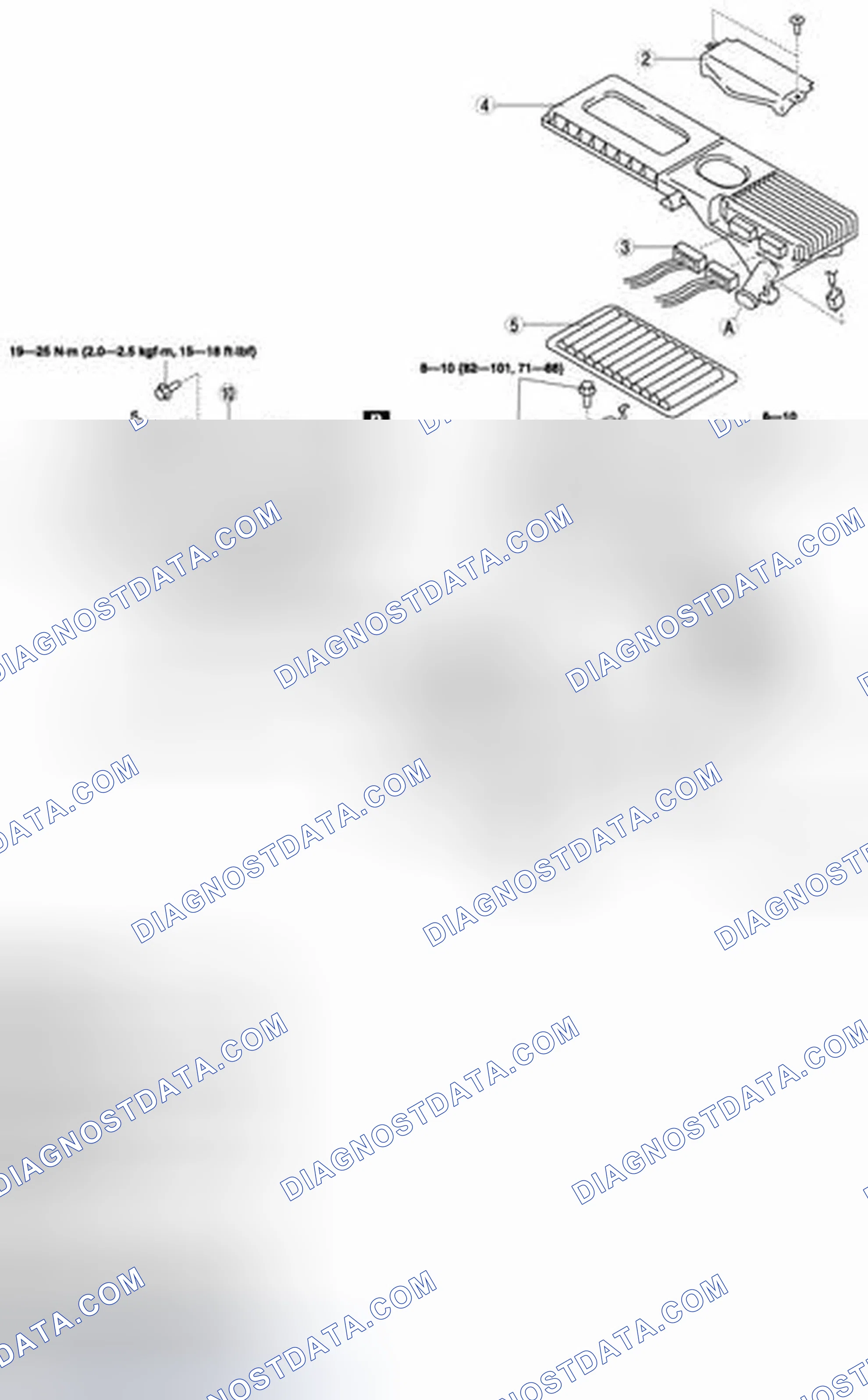 Scheme 8: Exploded View Of Intake-Air System (MZR 1.5) With Torque Specifications