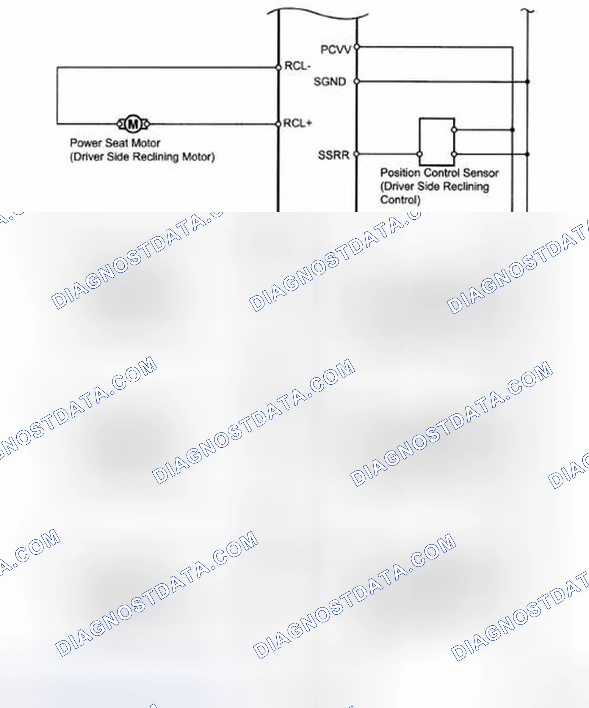 Fig. 32: Front Power Seat With Front Power Seat Switch - Wiring Diagram For Driver Side (2 Of 2)