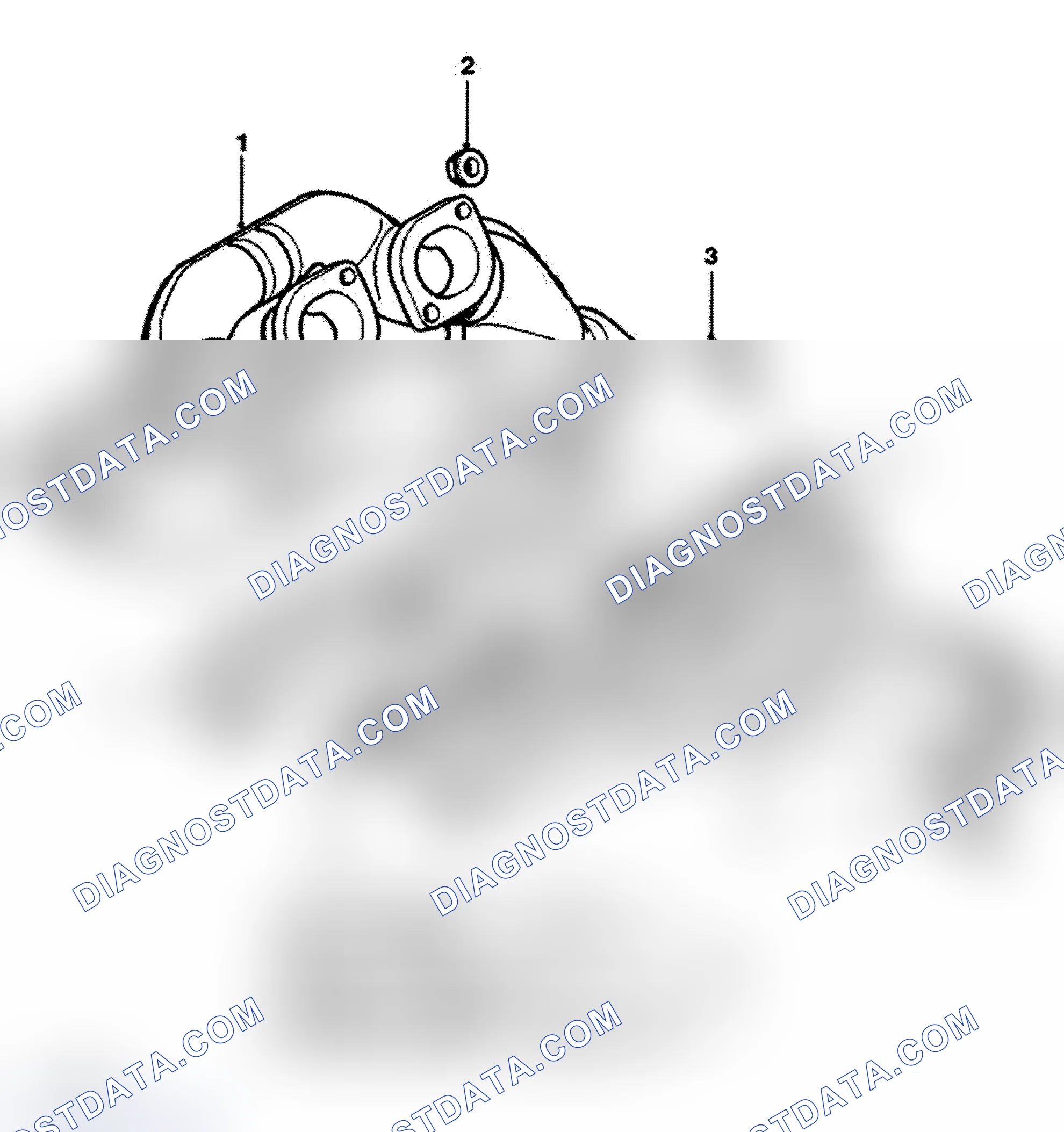 Scheme 1: EXHAUST MANIFOLD COMPONENT LAYOUT