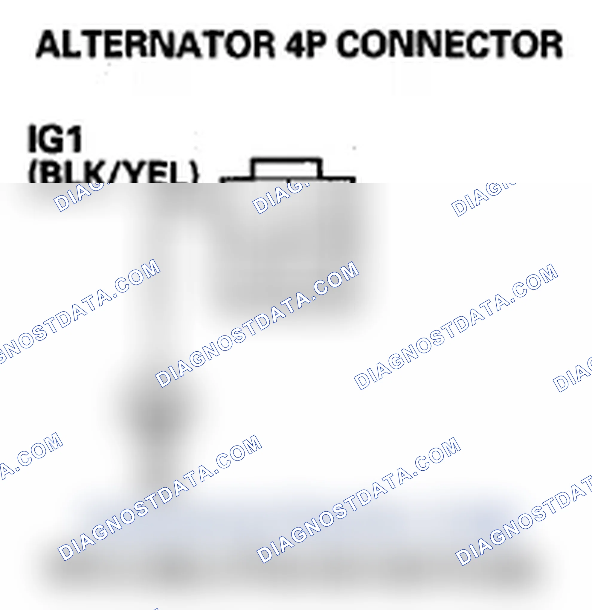 Scheme 98: DTC P16BC: Alternator FR Terminal Circuit/IGP Circuit Low Voltage