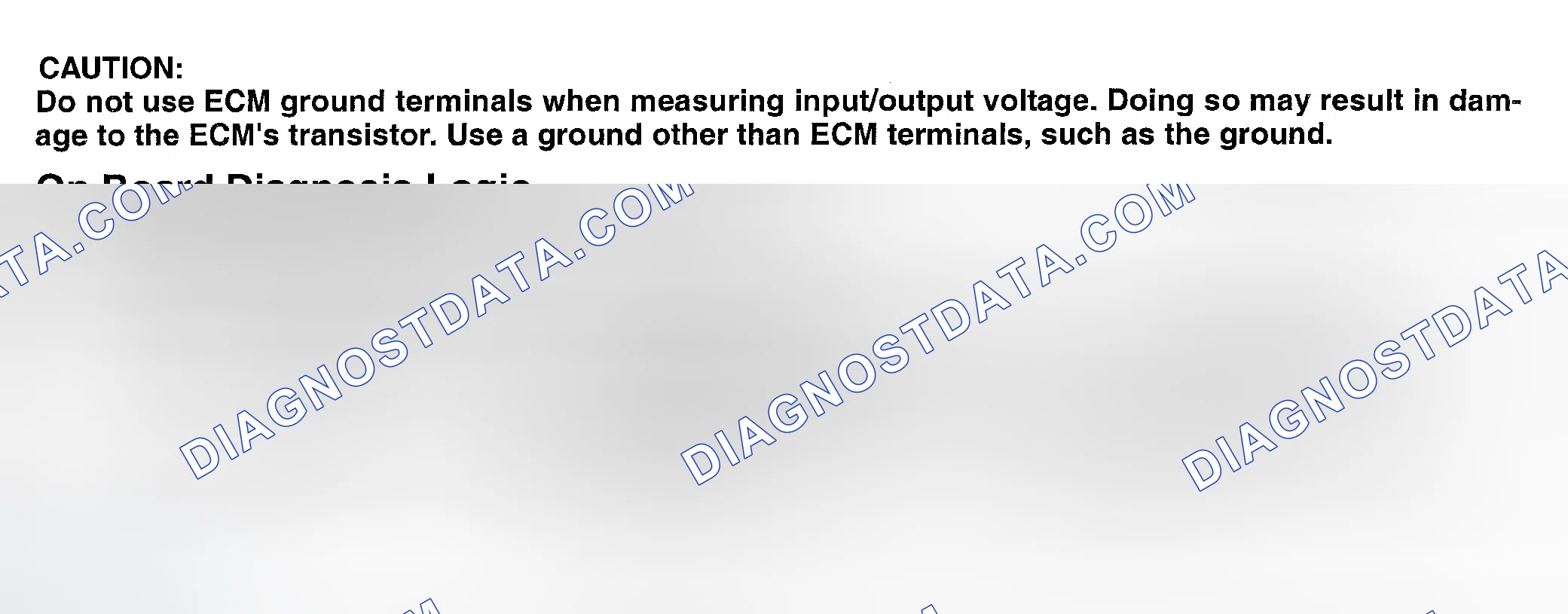 Scheme 314: On Board Diagnosis Logic