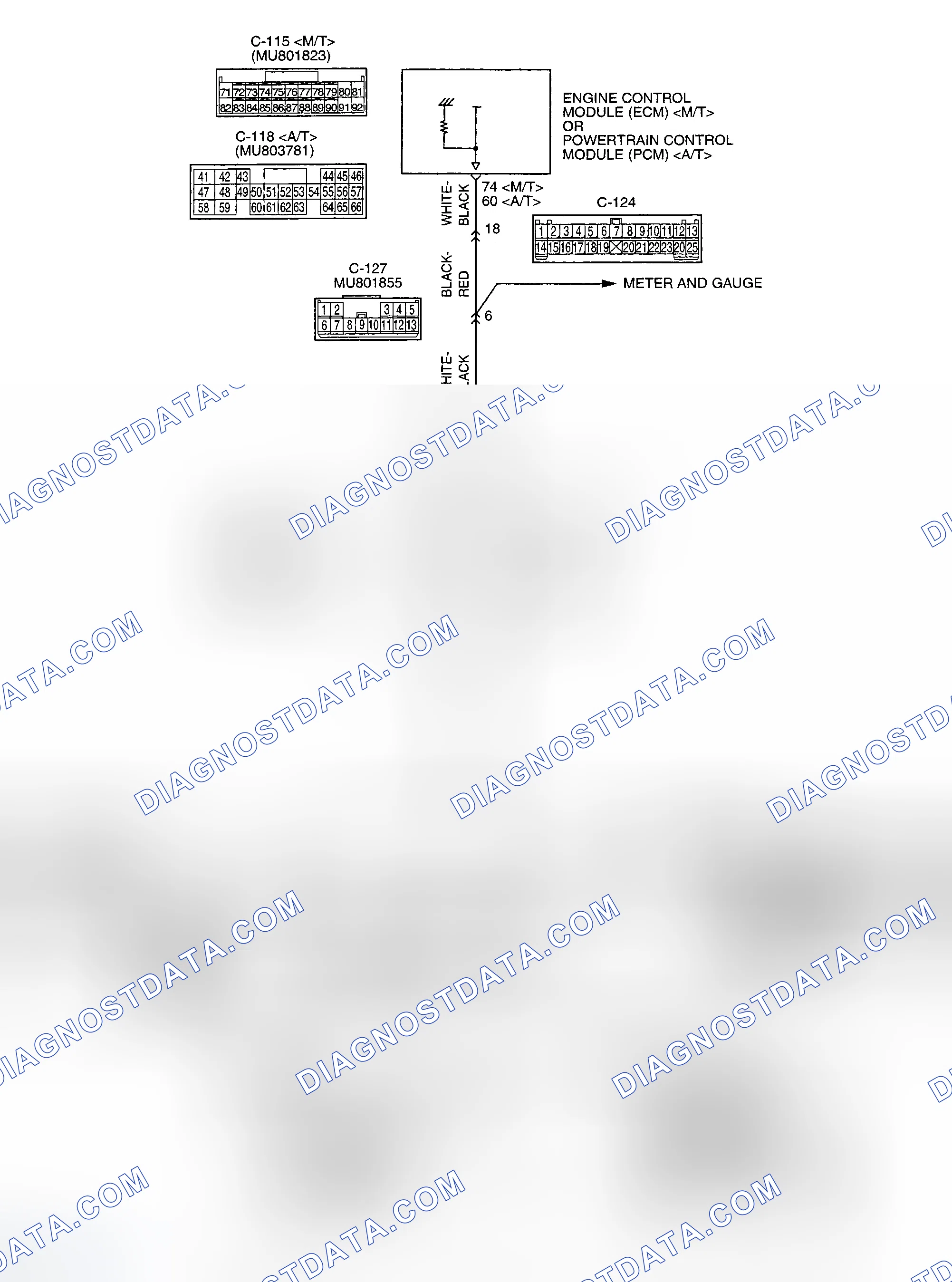 Scheme 22: DTC P0461: FUEL LEVEL SENSOR CIRCUIT RANGE/PERFORMANCE FUEL GAUGE UNIT CIRCUIT