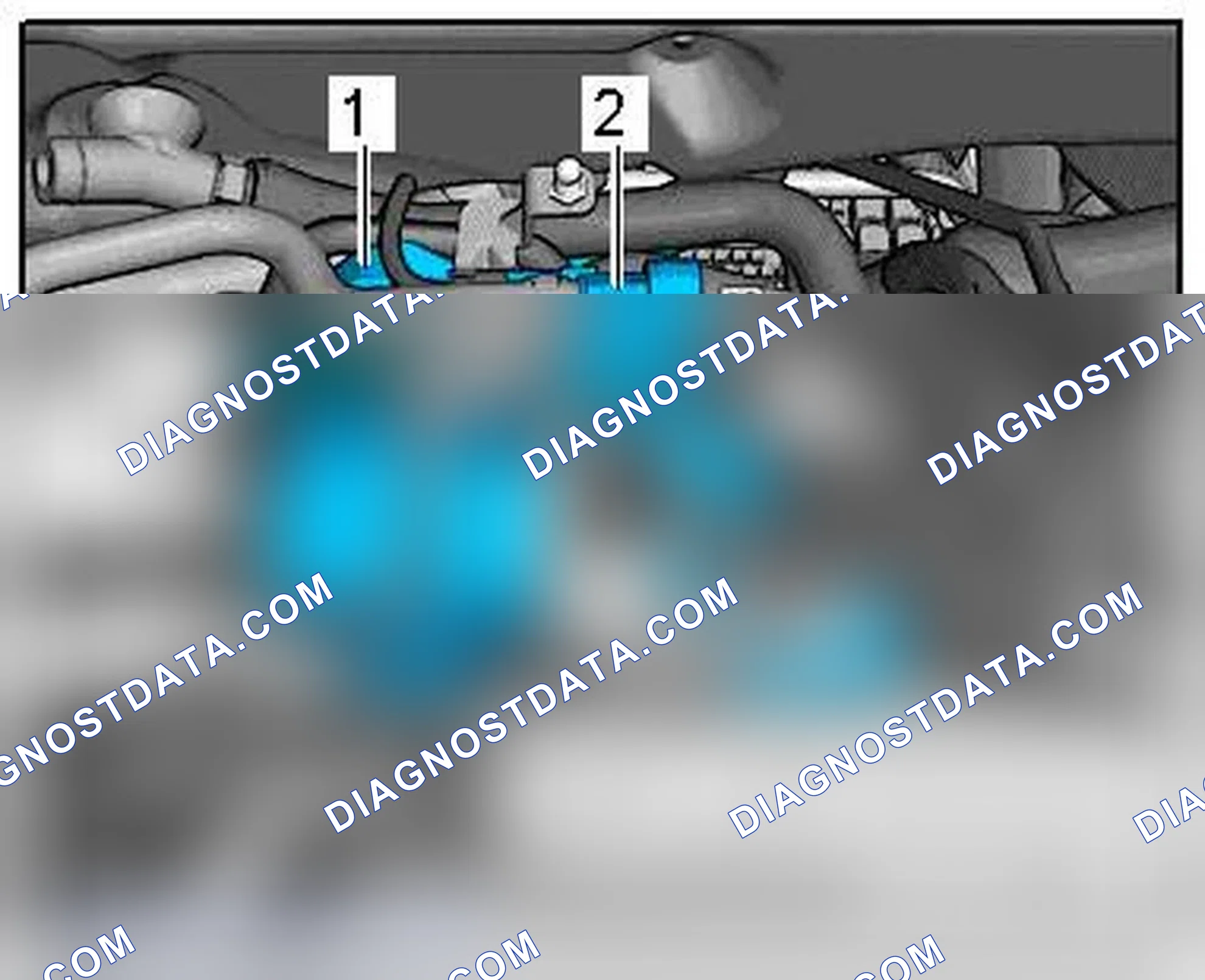 Scheme 195: COMPONENT LOCATION ON REAR OF INTAKE MANIFOLD