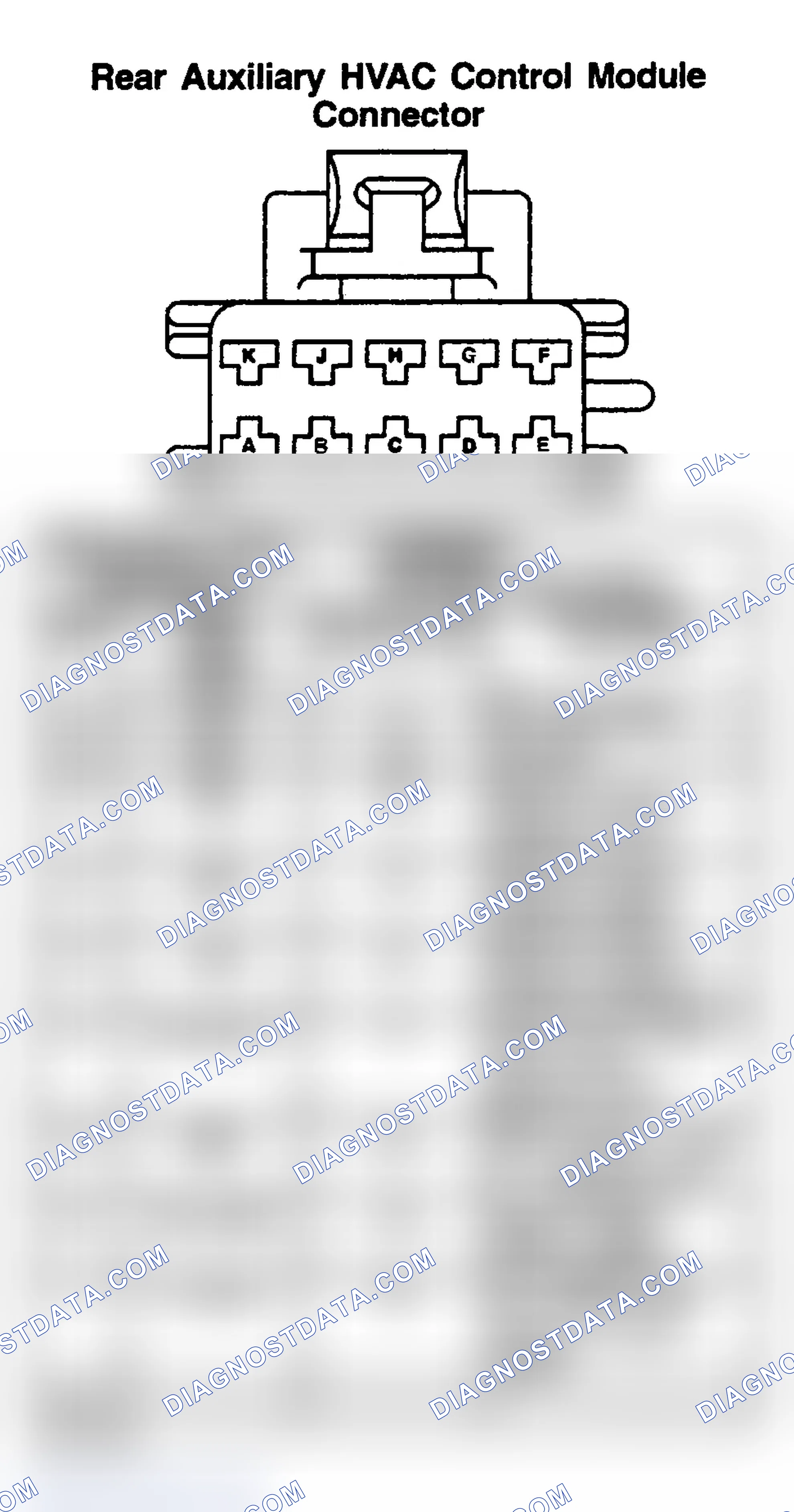 Scheme 234: REAR AUXILIARY HVAC CONTROL MODULE