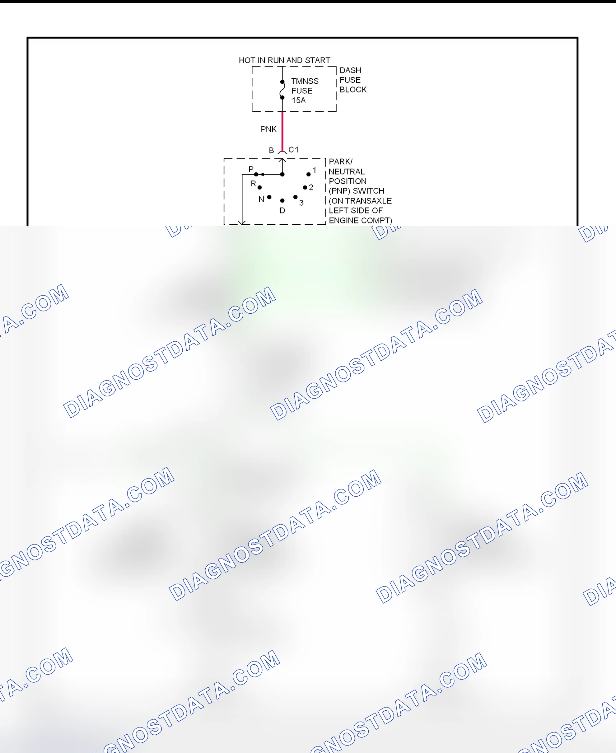 Fig. 25: Shift Interlock System Wiring Diagram (1999 Aurora & Riviera)