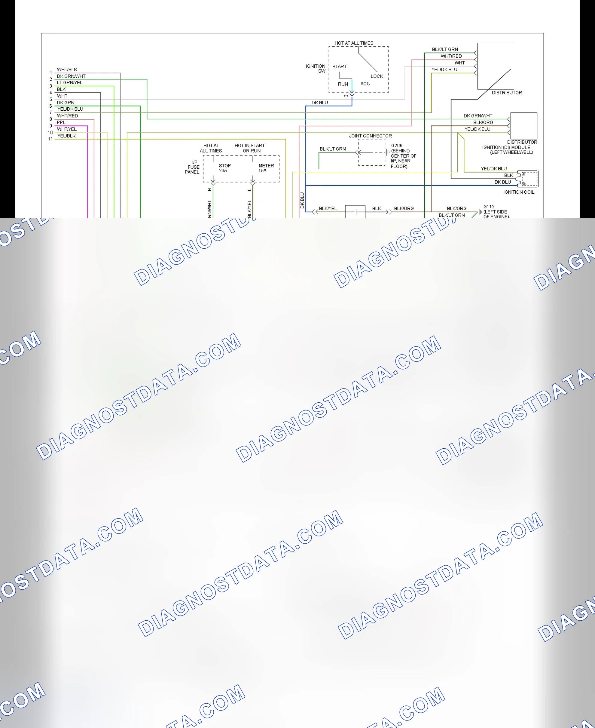 Scheme 205: EEC Wiring Diagram Escort & Tracer 1.8L M/T - 2 Of 2