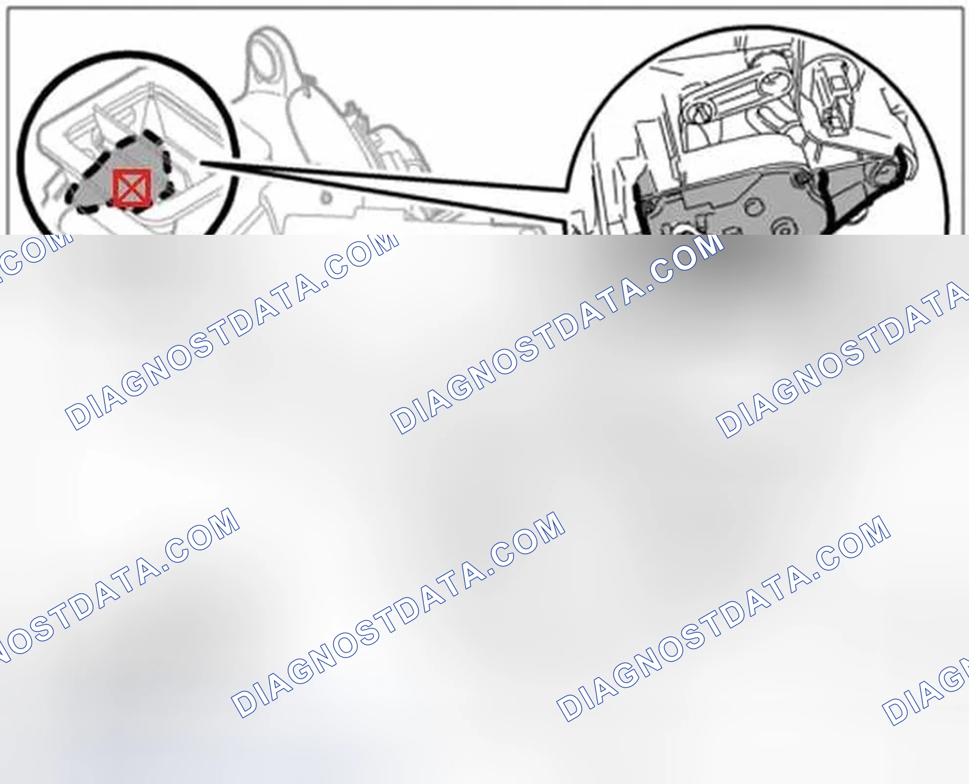 Scheme 72: Removing fresh/recirc. air servo motor