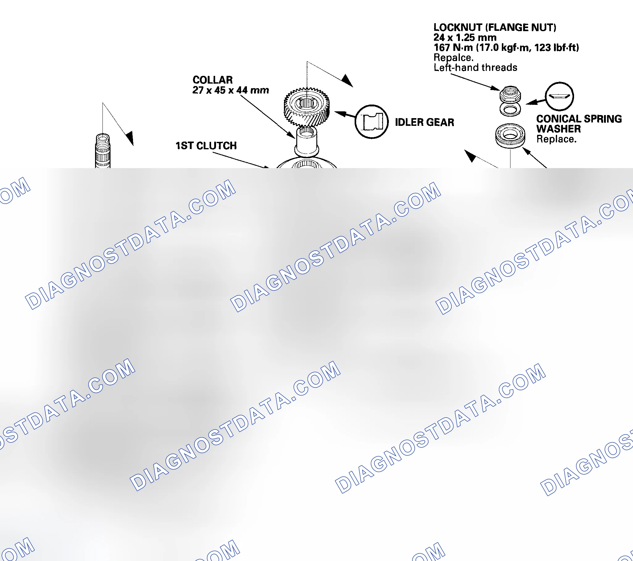 Scheme 255: Secondary Shaft Disassembly, Inspection, and Reassembly