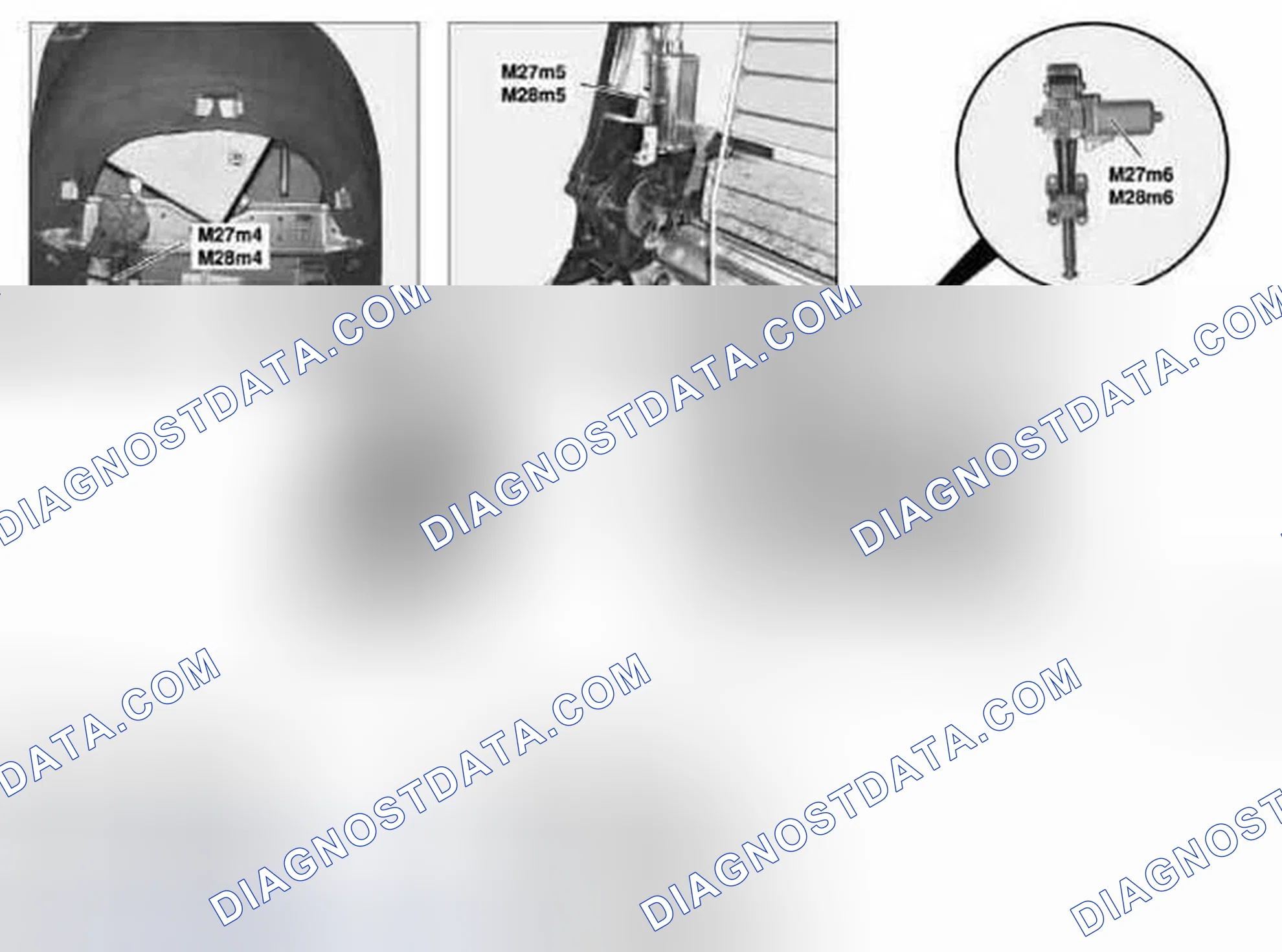 Scheme 23: Identifying Front Seat Adjustment Motor Group Components Location - Shown On Model 215
