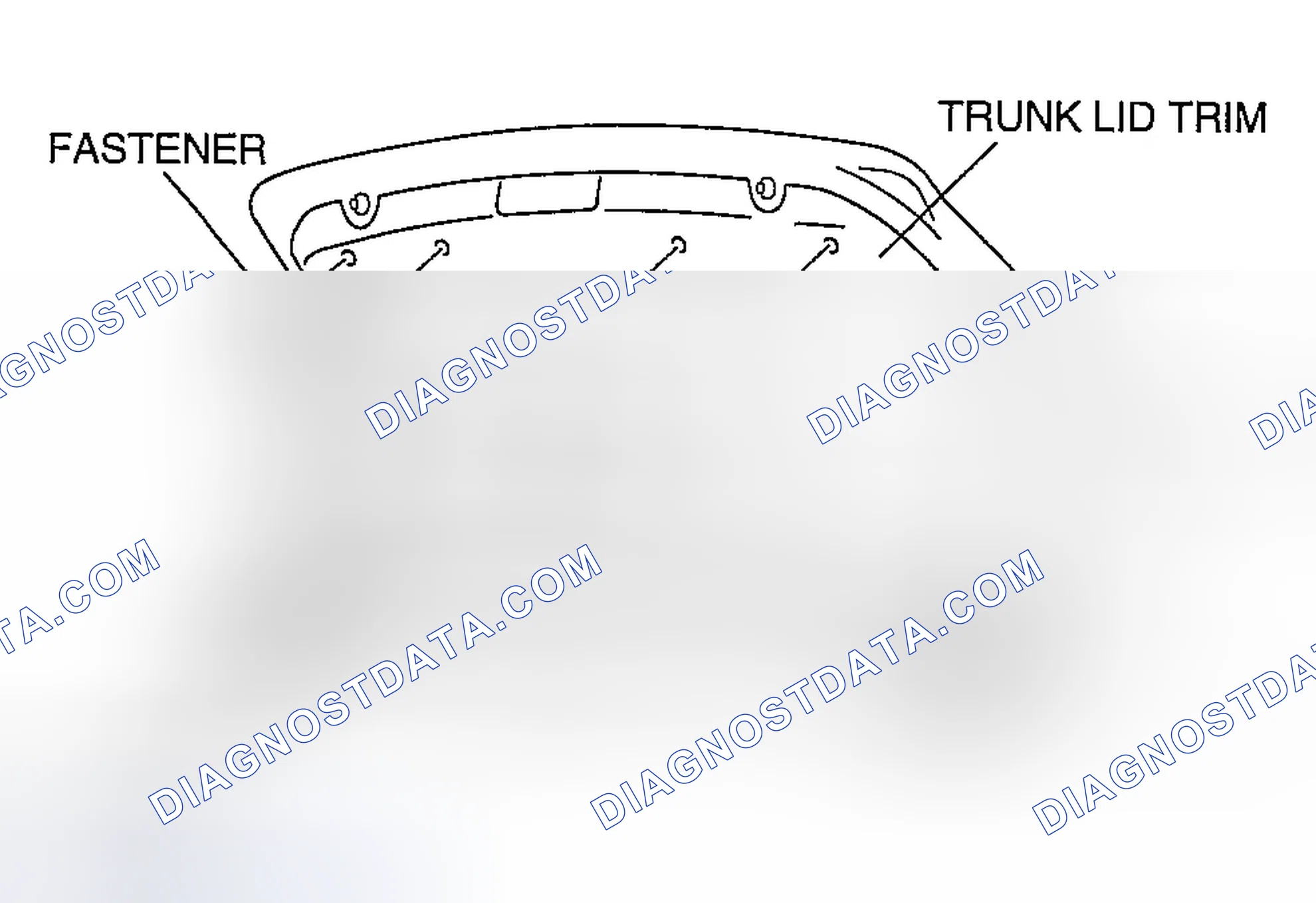 Scheme 73: TRUNK LID TRIM REMOVAL/INSTALLATION