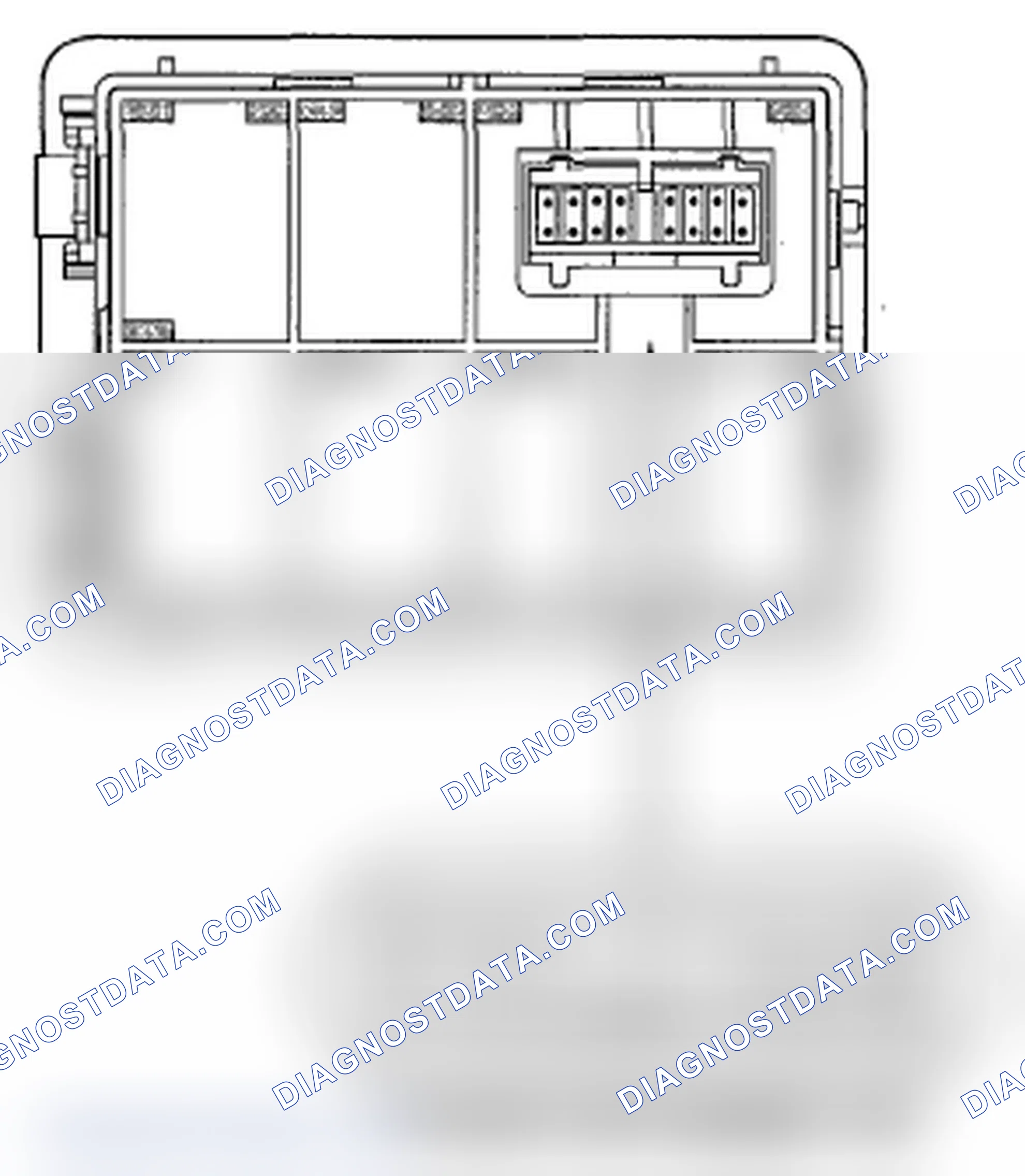 Scheme 195: Auxiliary Jack Assembly Connector for Inputs and Outputs (With rear entertainment)
