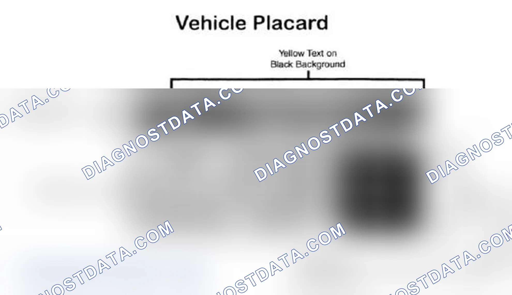 Scheme 28: Vehicle Tire Placard - Typical