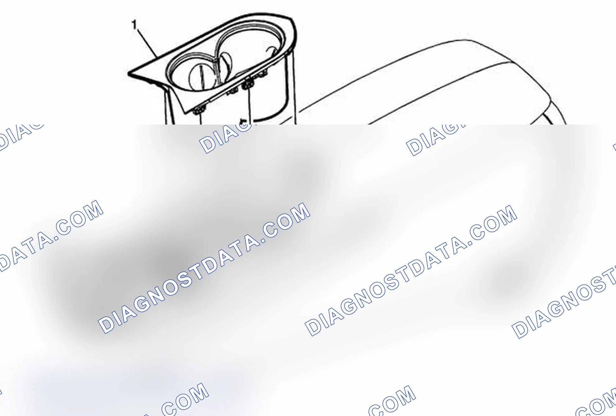 Scheme 122: Front Floor Console Cup Holder Plate Replacement