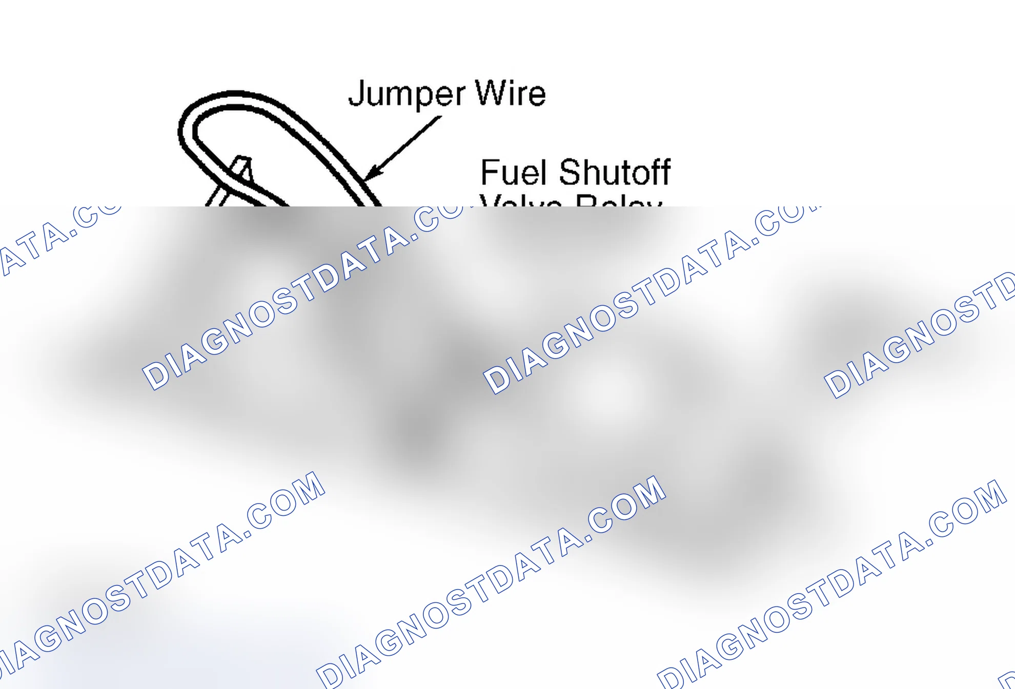 Scheme 2: Connecting Jumper Wire To Fuel Shutoff Valve Relay Connector (Crown Victoria)