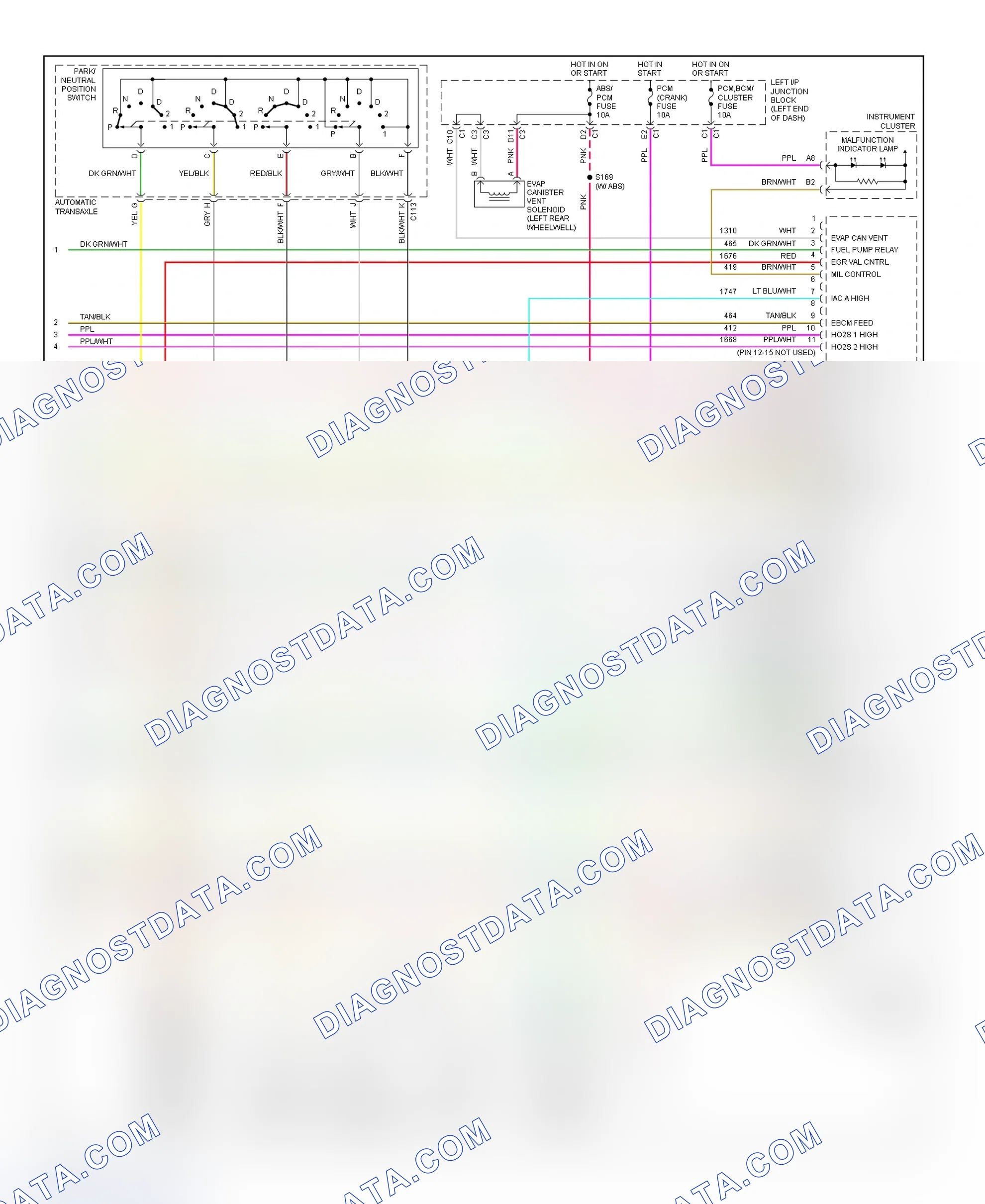 Scheme 174: PCM Wiring Diagram (Impala & Monte Carlo - 3.8L - 4 Of 4)