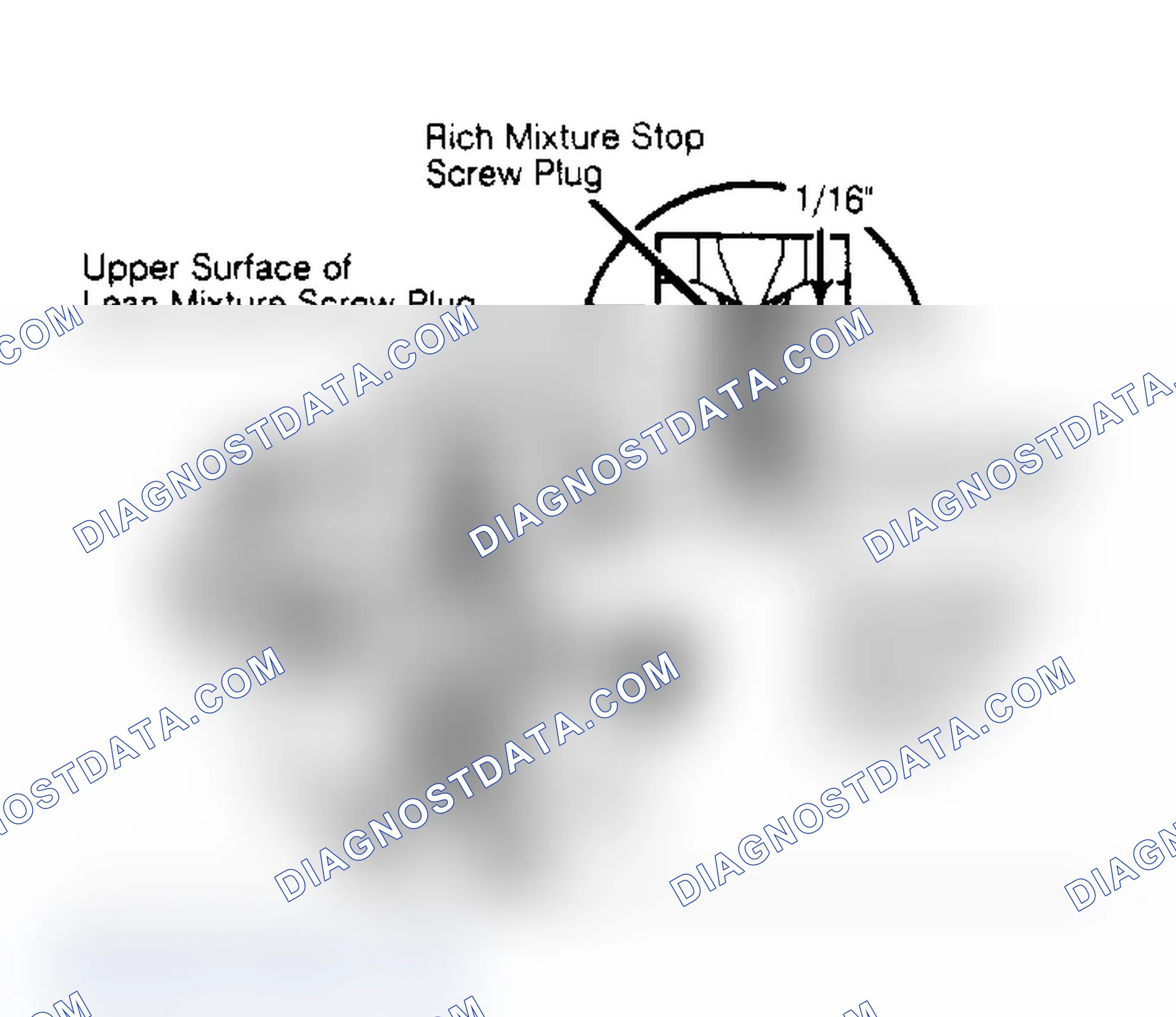 Scheme 7: Inst. Lean Mixture Screw Plug & Rich Mixture Stop Screw Plug Plugs seal settings and prevent loss of fuel vapor.