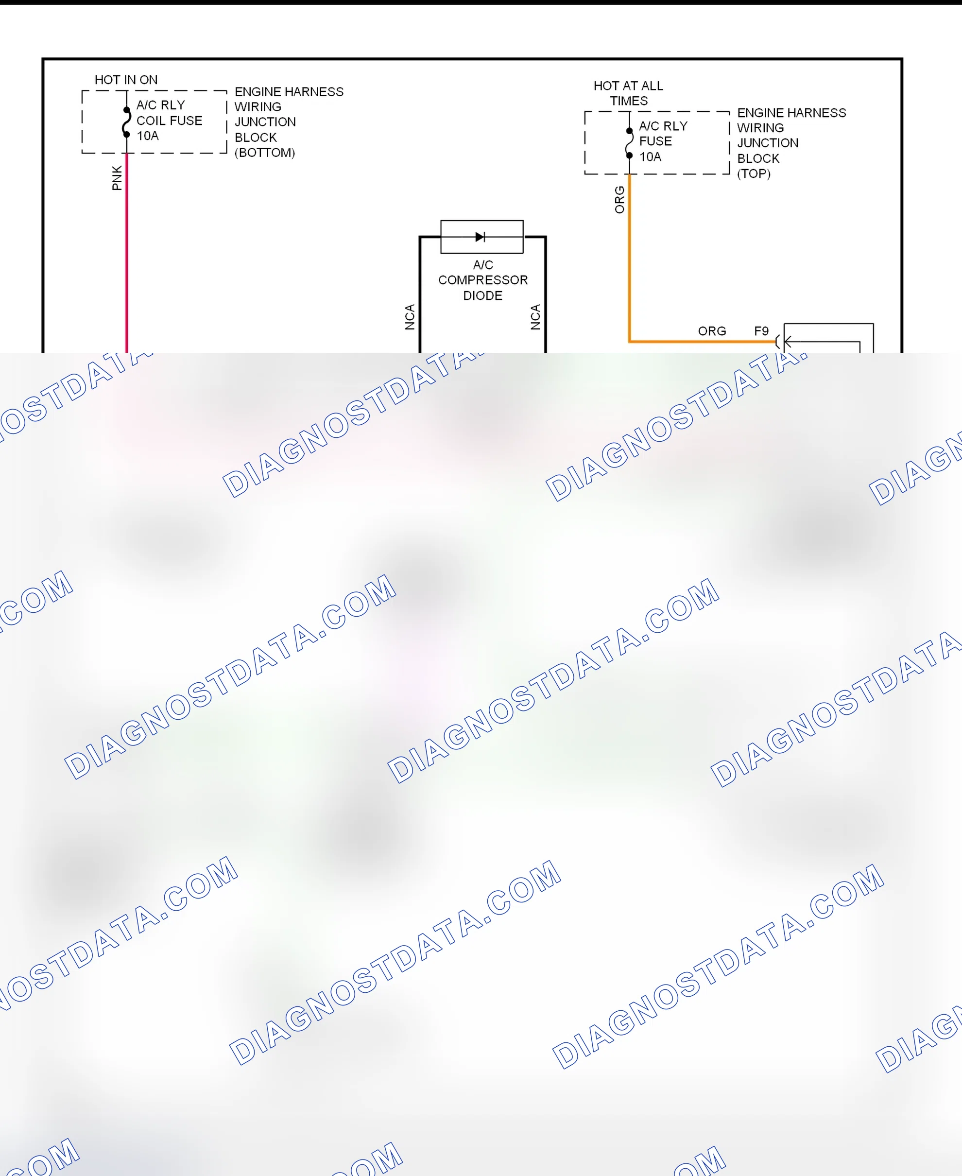 Scheme 62: A/C Compressor Clutch Control Circuit Wiring Diagram (2000 Impala & Monte Carlo)