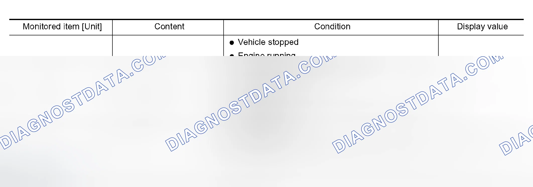 Scheme 391: CONSULT-II REFERENCE VALUE IN DATA MONITOR MODE
