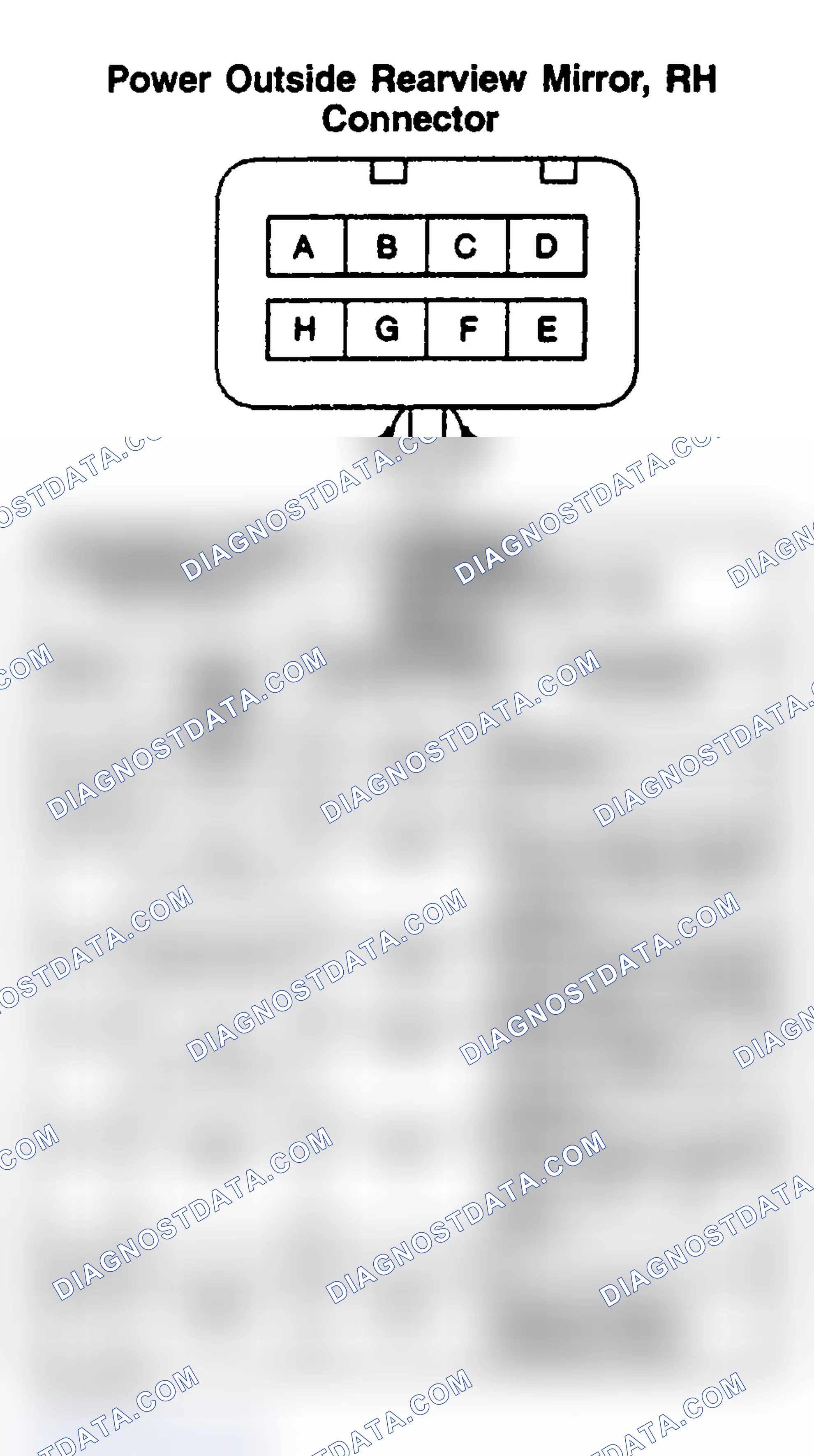 Scheme 220: POWER OUTSIDE REARVIEW MIRROR (RH)