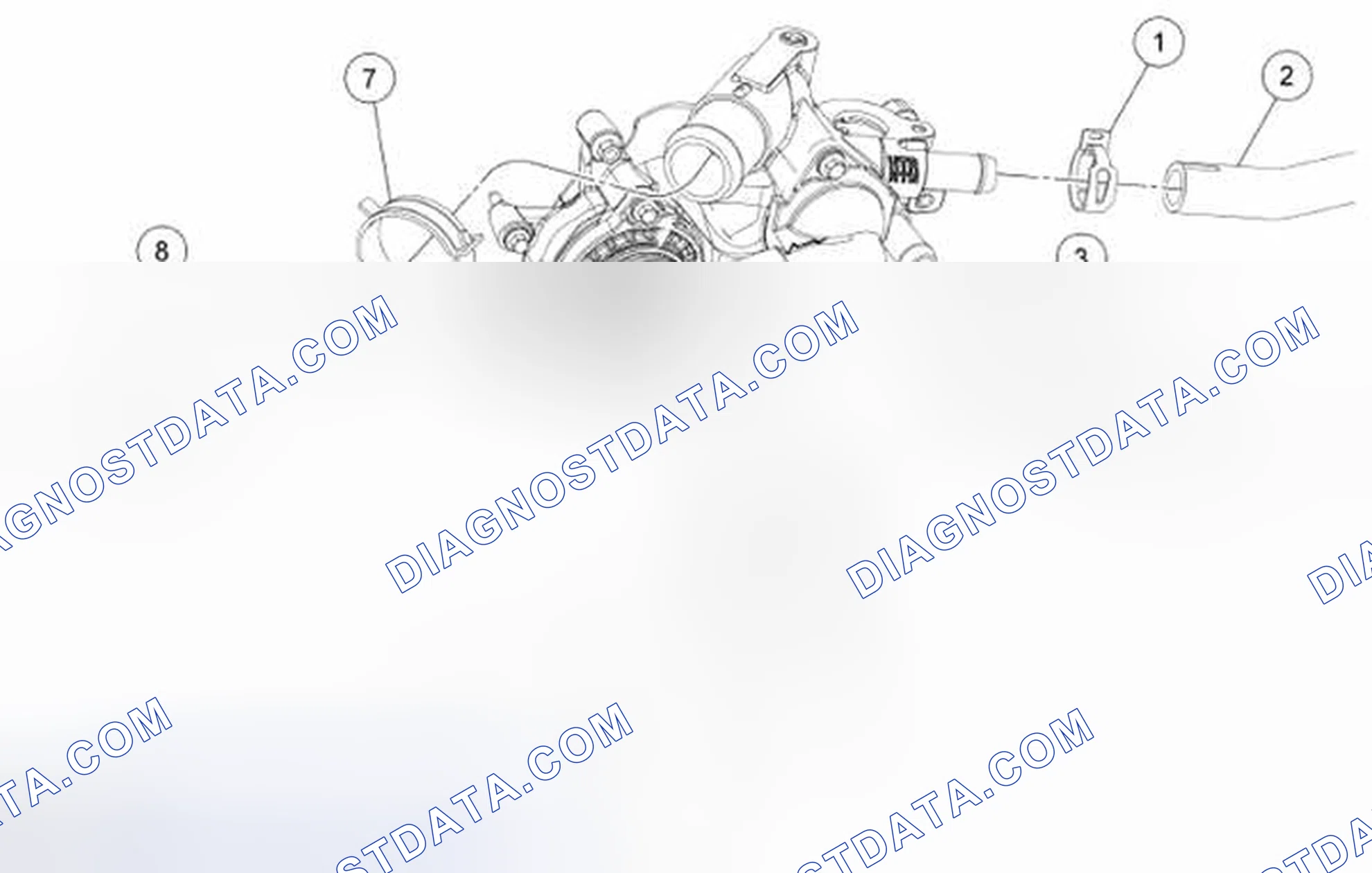 Scheme 22: Coolant Pump Housing - 3.0L (4V)