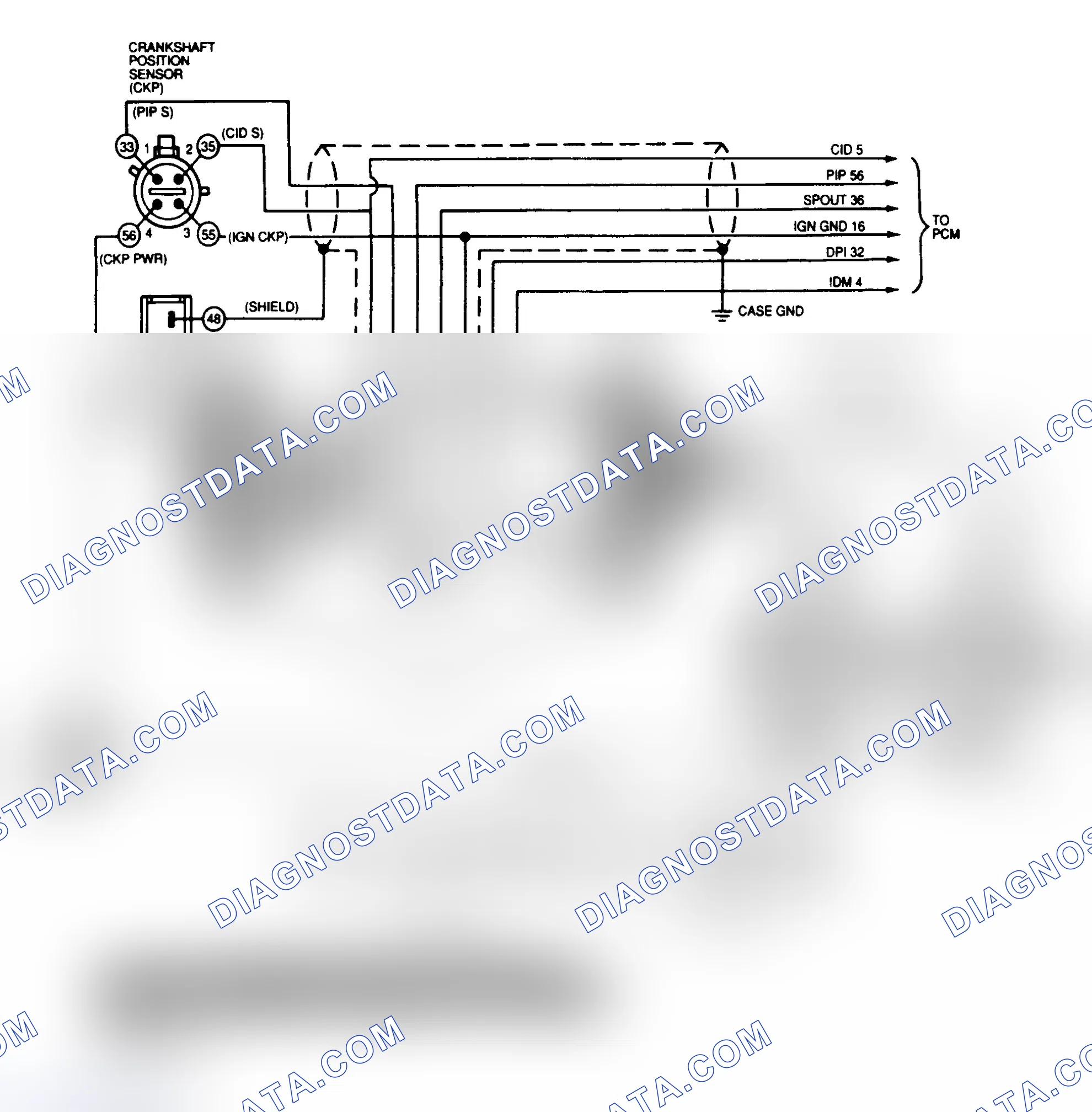 Scheme 179: Ignition System Wiring Diagram (Mustang 2.3L)