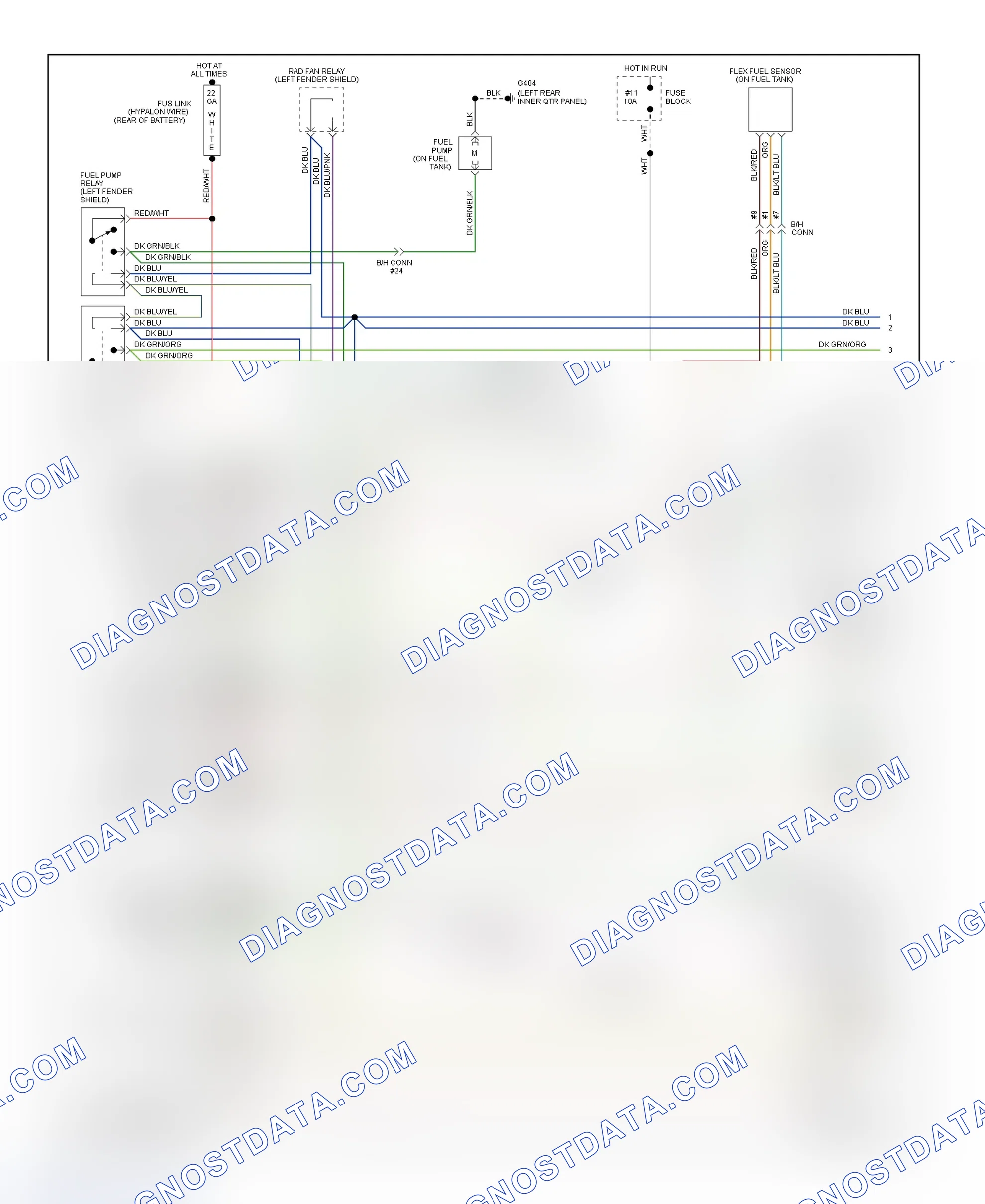 Scheme 8: PCM Wiring Diagram Acclaim & Spirit 2.5L Flexible Fuel - (1 Of 2)