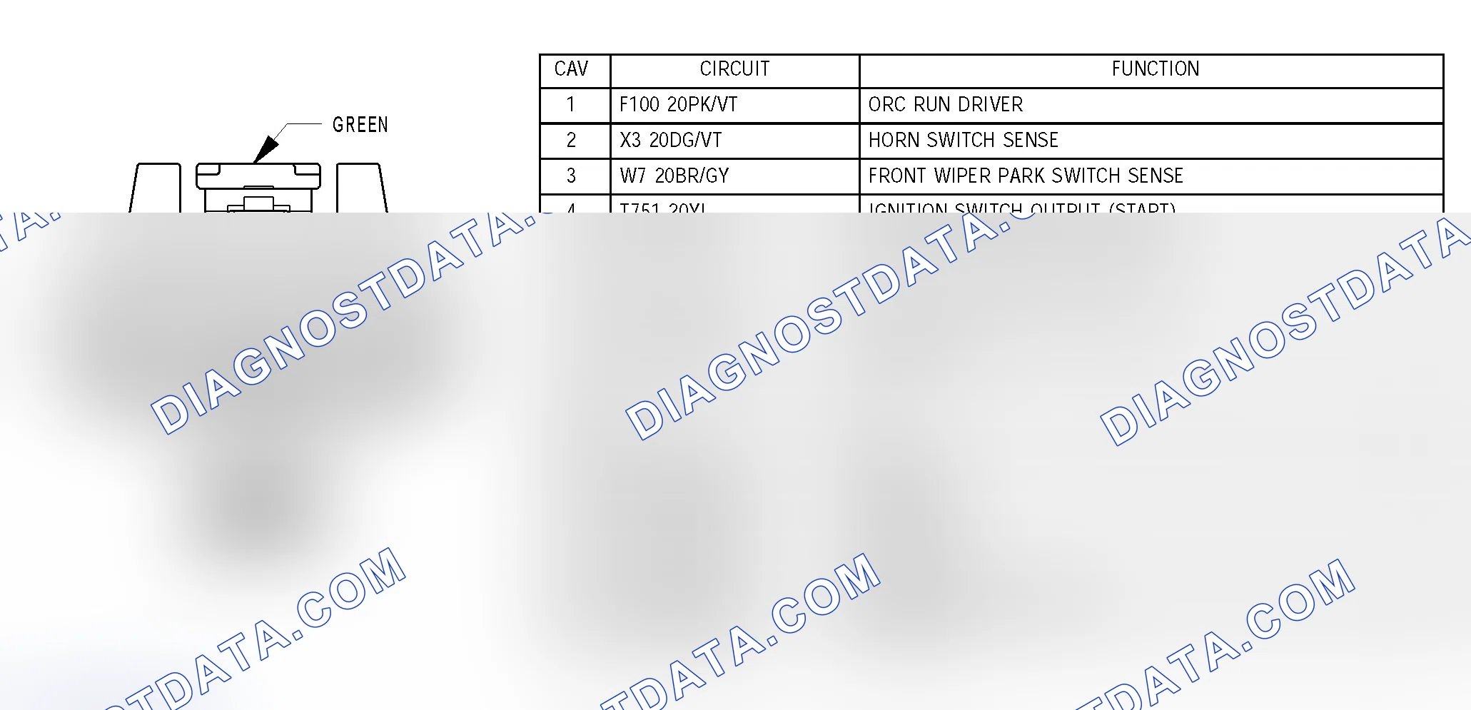 Scheme 361: INTEGRATED POWER MODULE C4 - GREEN 16 WAY