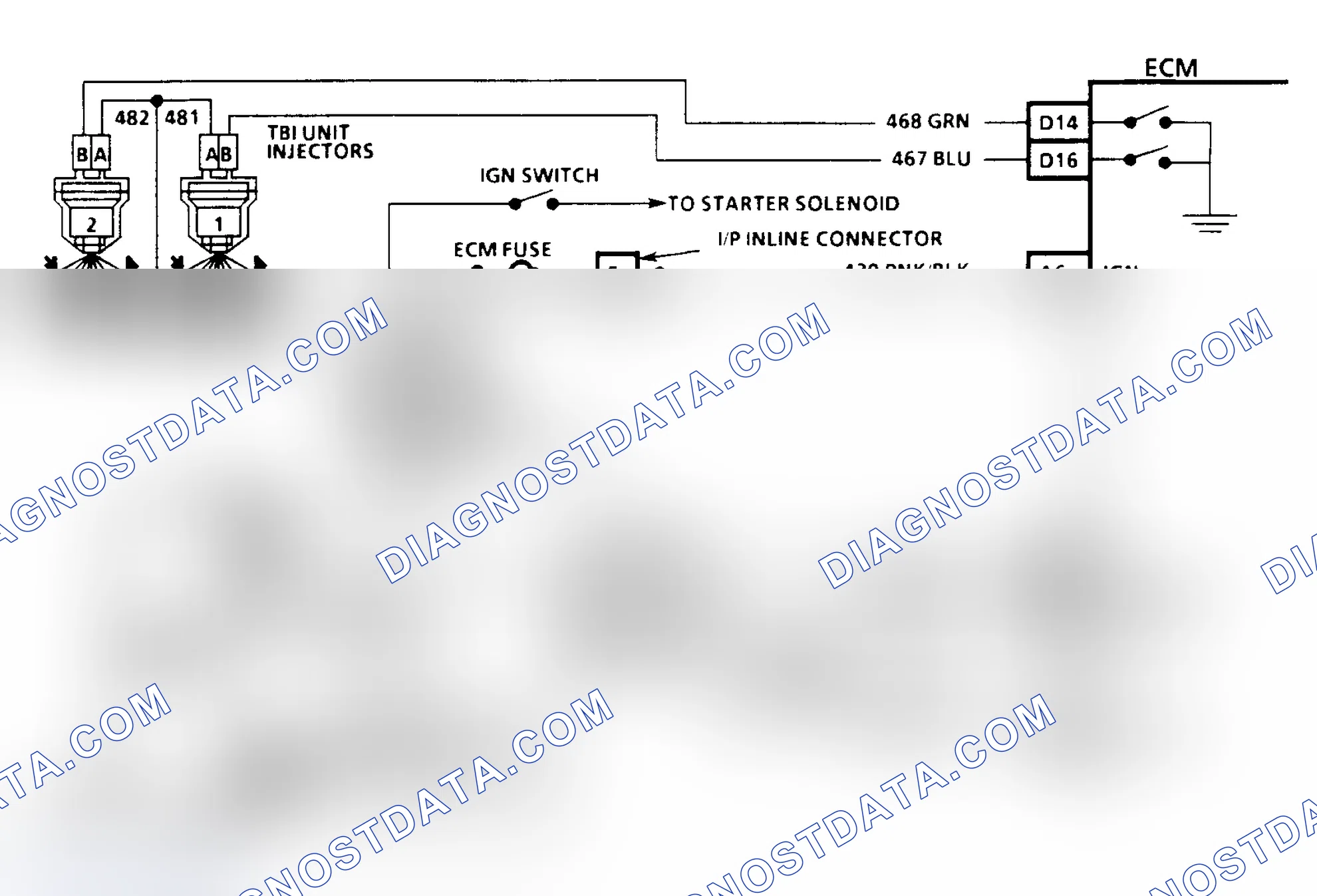 Scheme 4: HEI Ignition & Injector Circuits (3.1L)