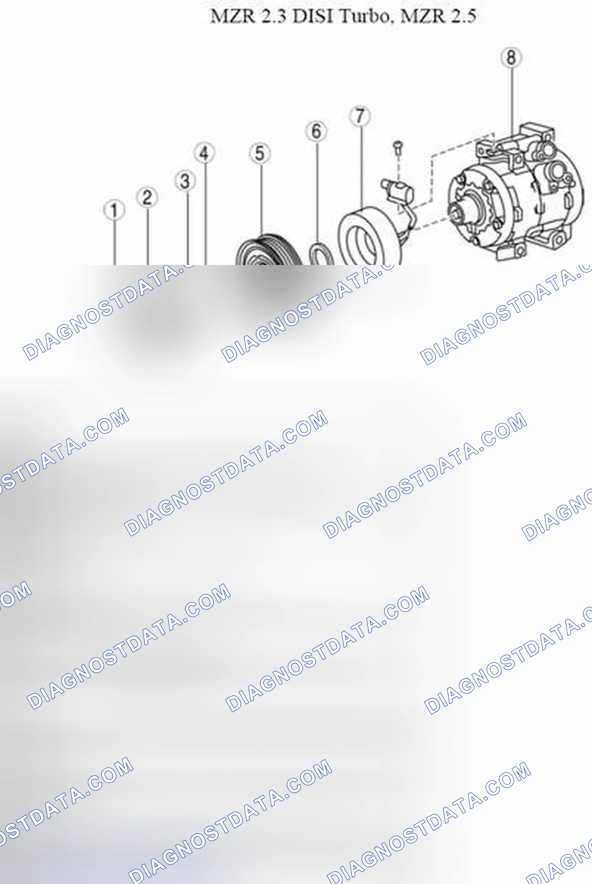 Scheme 100: MAGNETIC CLUTCH DISASSEMBLY/ASSEMBLY [FULL-AUTO AIR CONDITIONER]