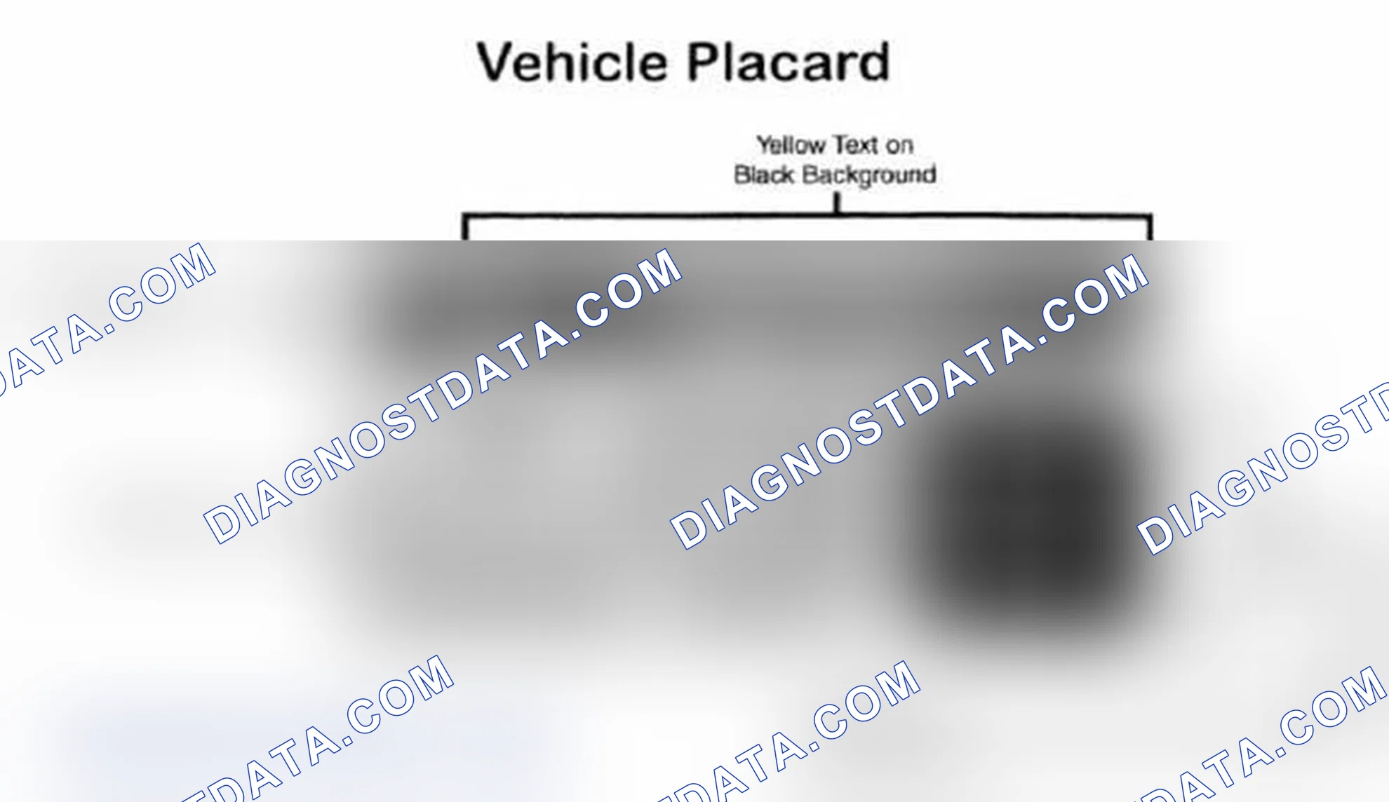 Scheme 28: Vehicle Tire Placard - Typical